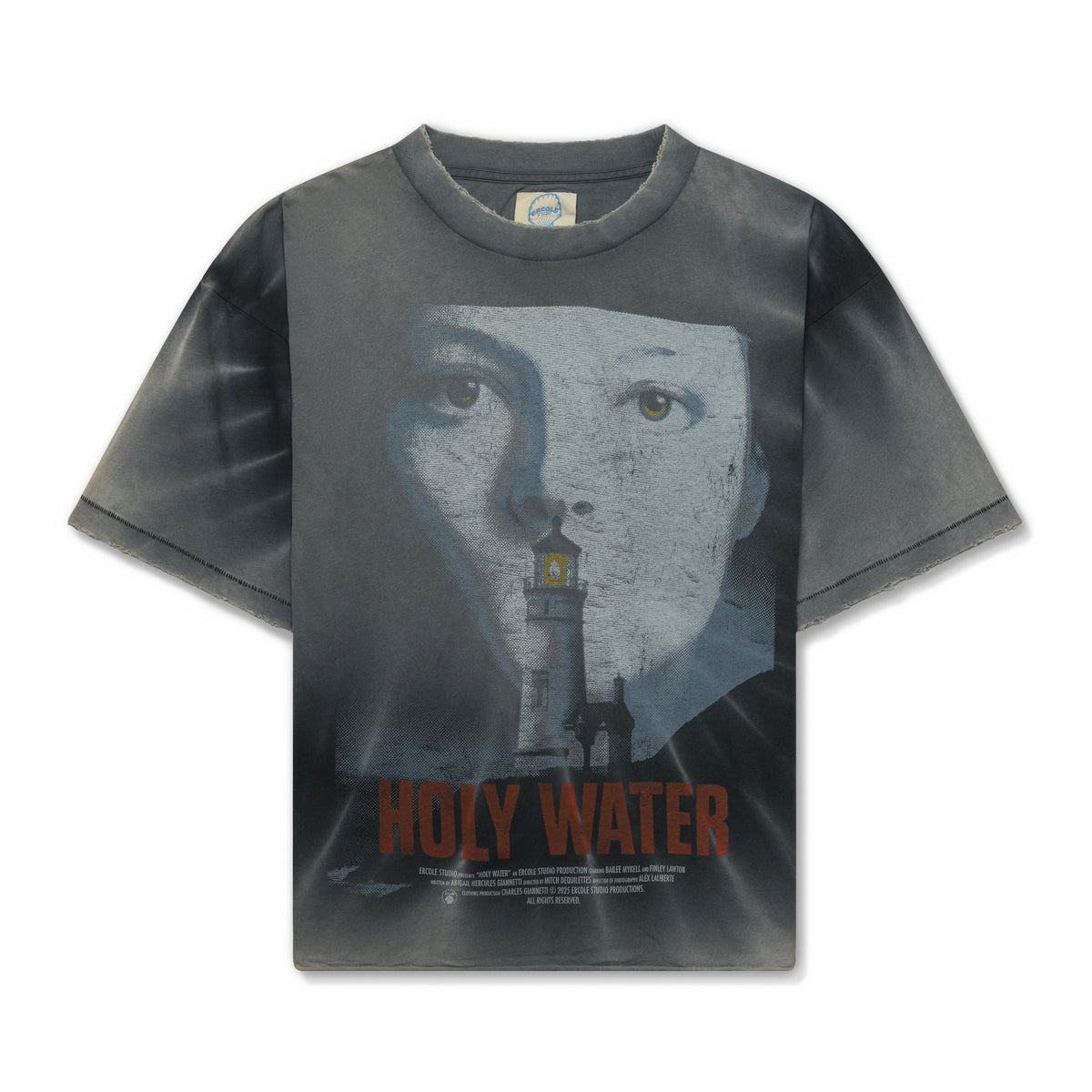 Ercole Studio Holy Water Vintage Jersey T Shirt Vintage Black
