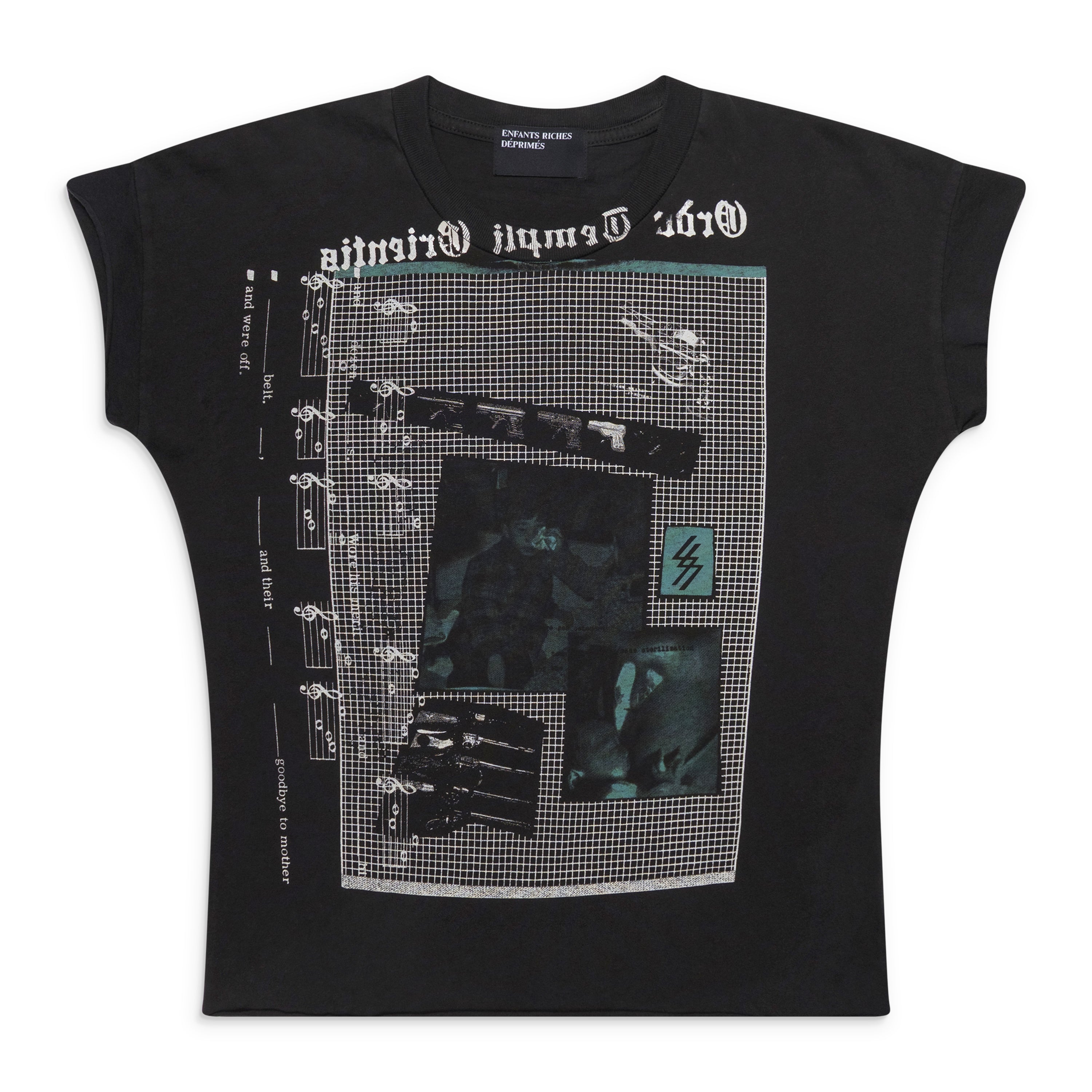 Enfants Riches Deprimes Goodbye Mother Shrunken T-Shirt Black