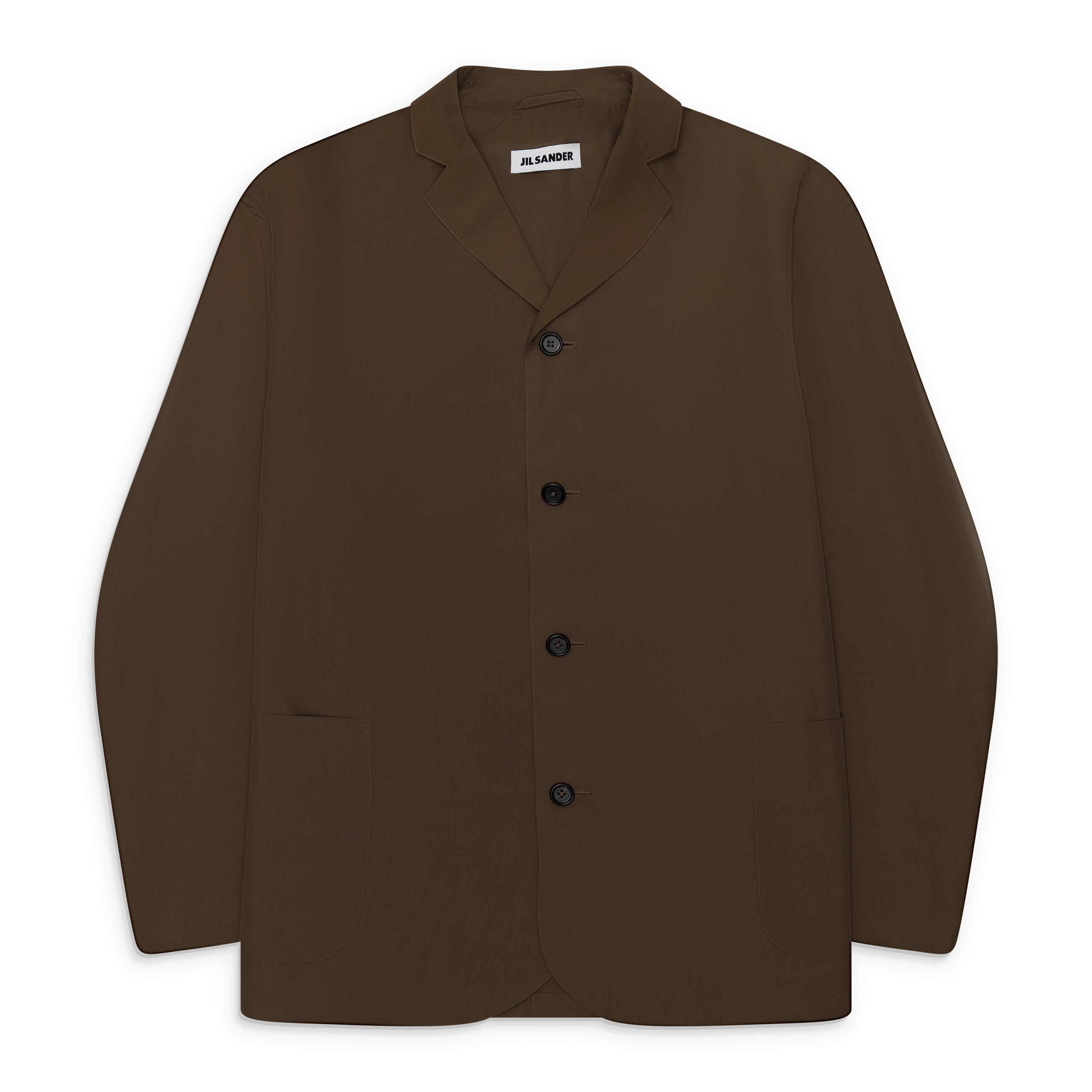 Jil Sander Water Repellent Recycled Polyester Blazer Brown