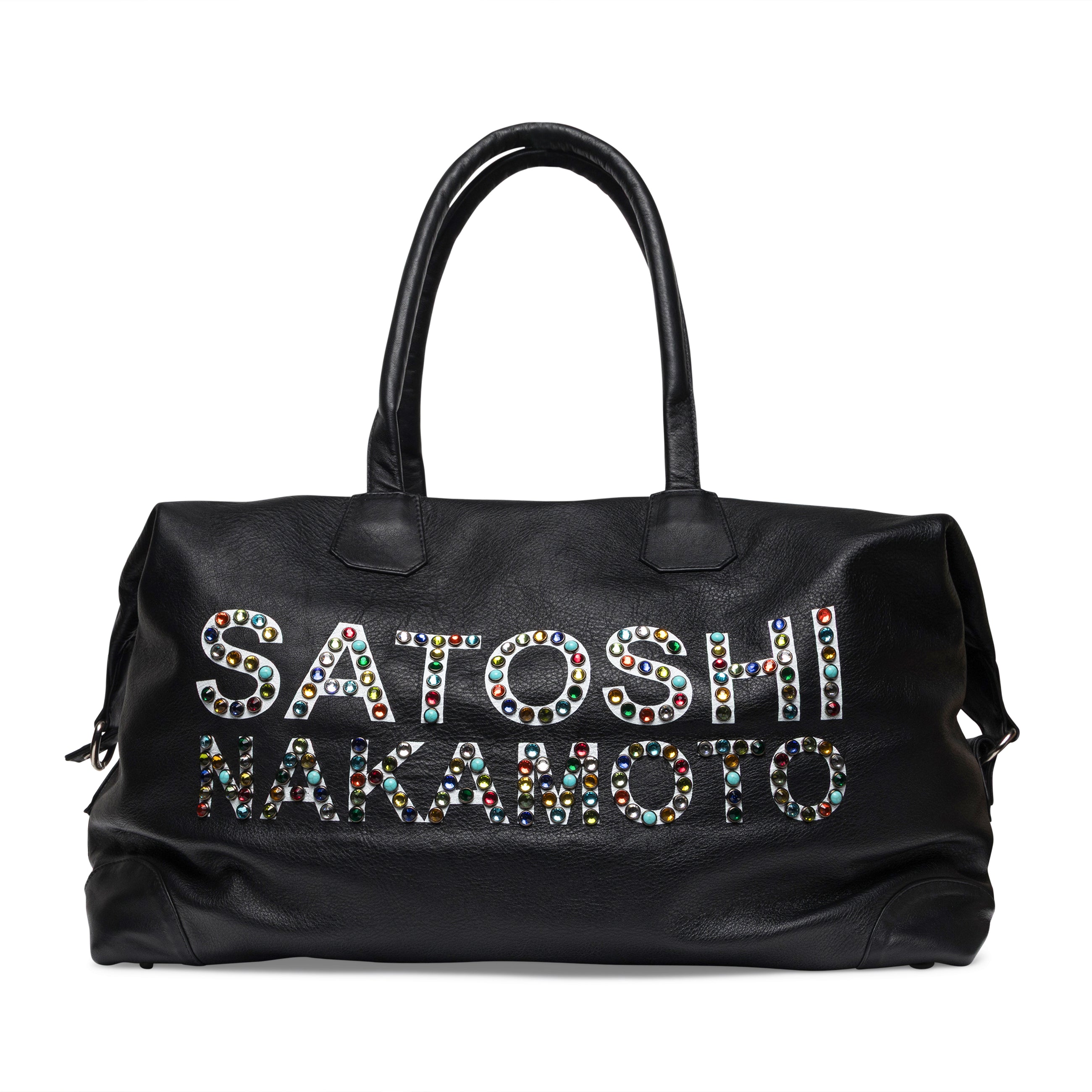 Satoshi Nakamoto Studded Weekender Black