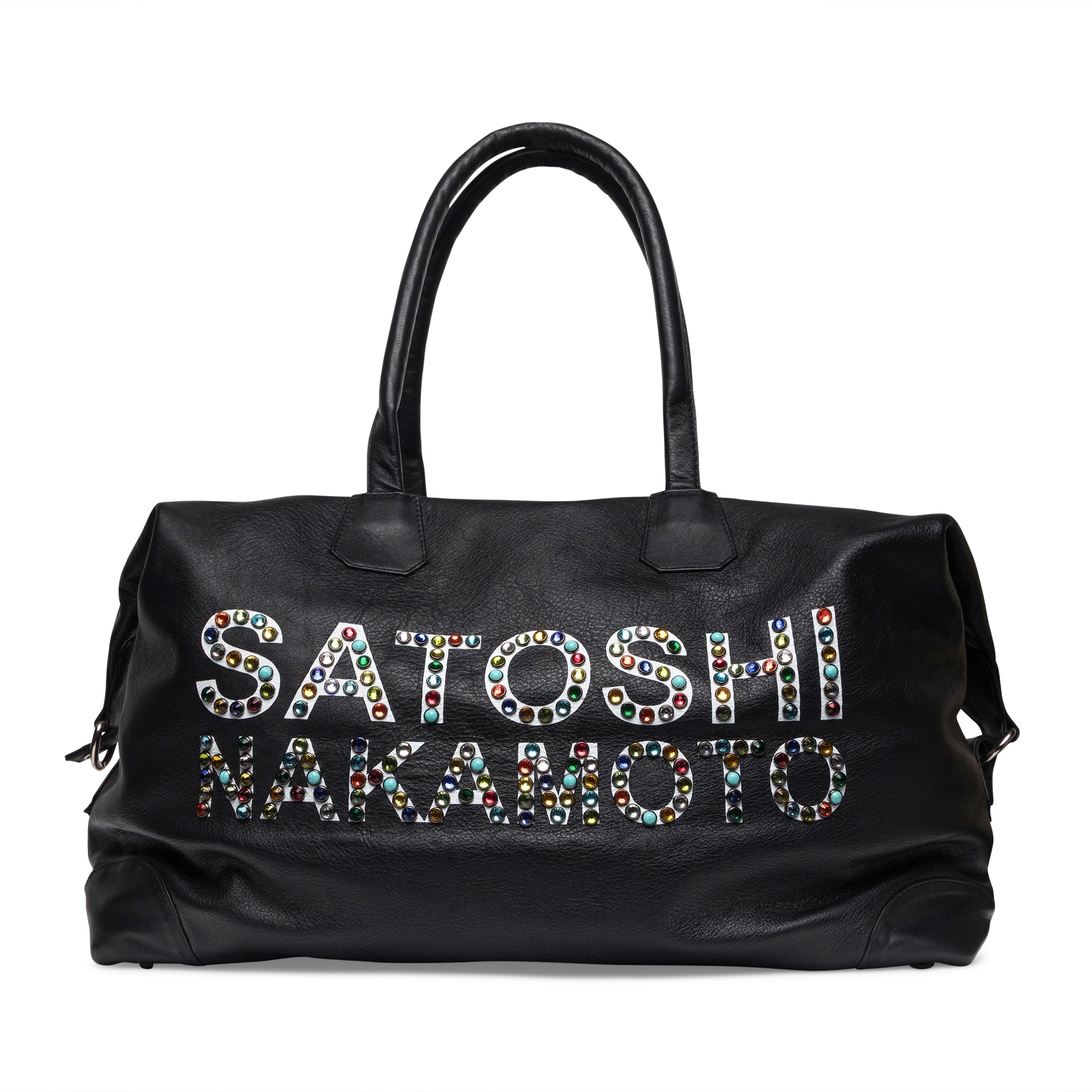 Satoshi Nakamoto Studded Weekender Black