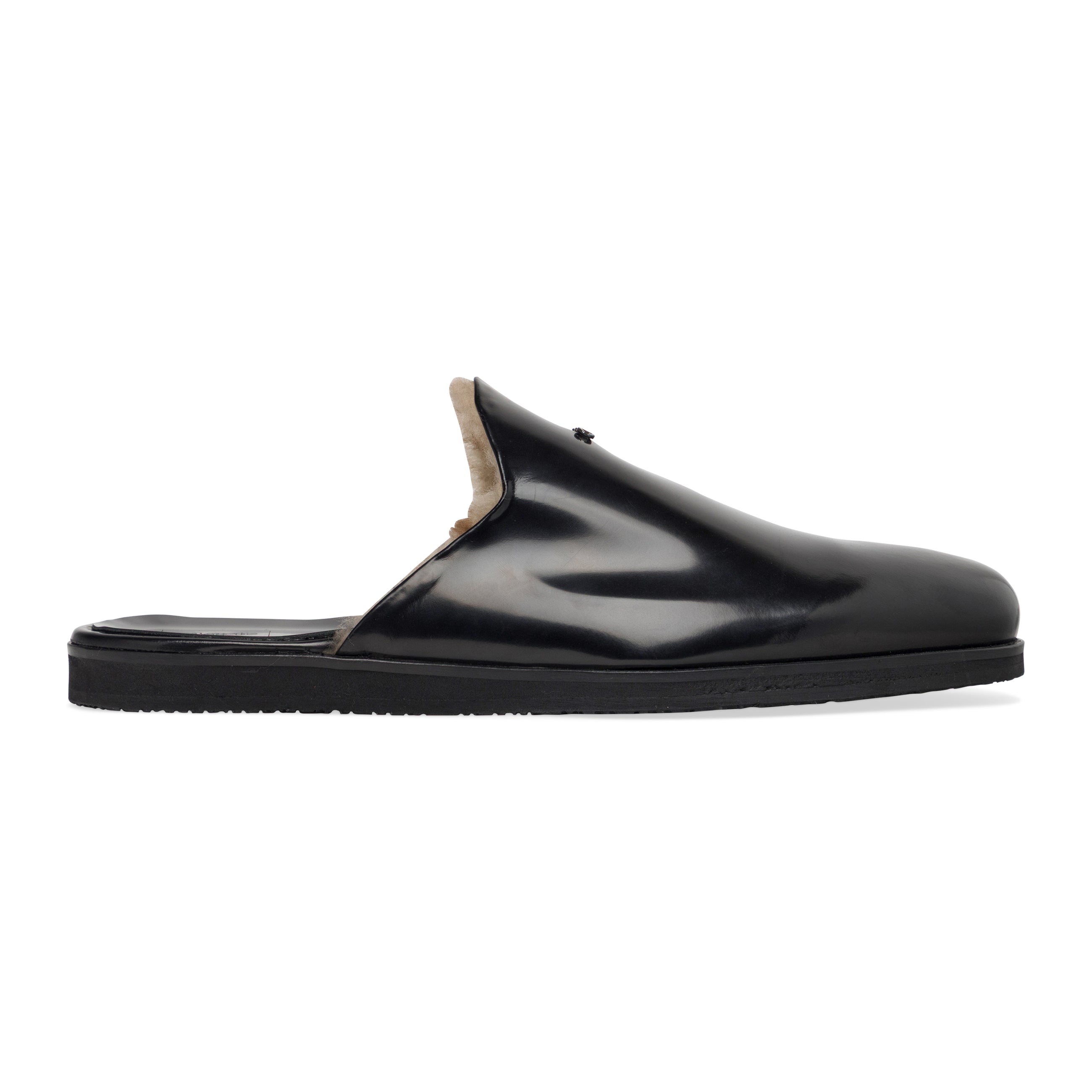 424 x Hoorsenbuhs Fur Slippers Black