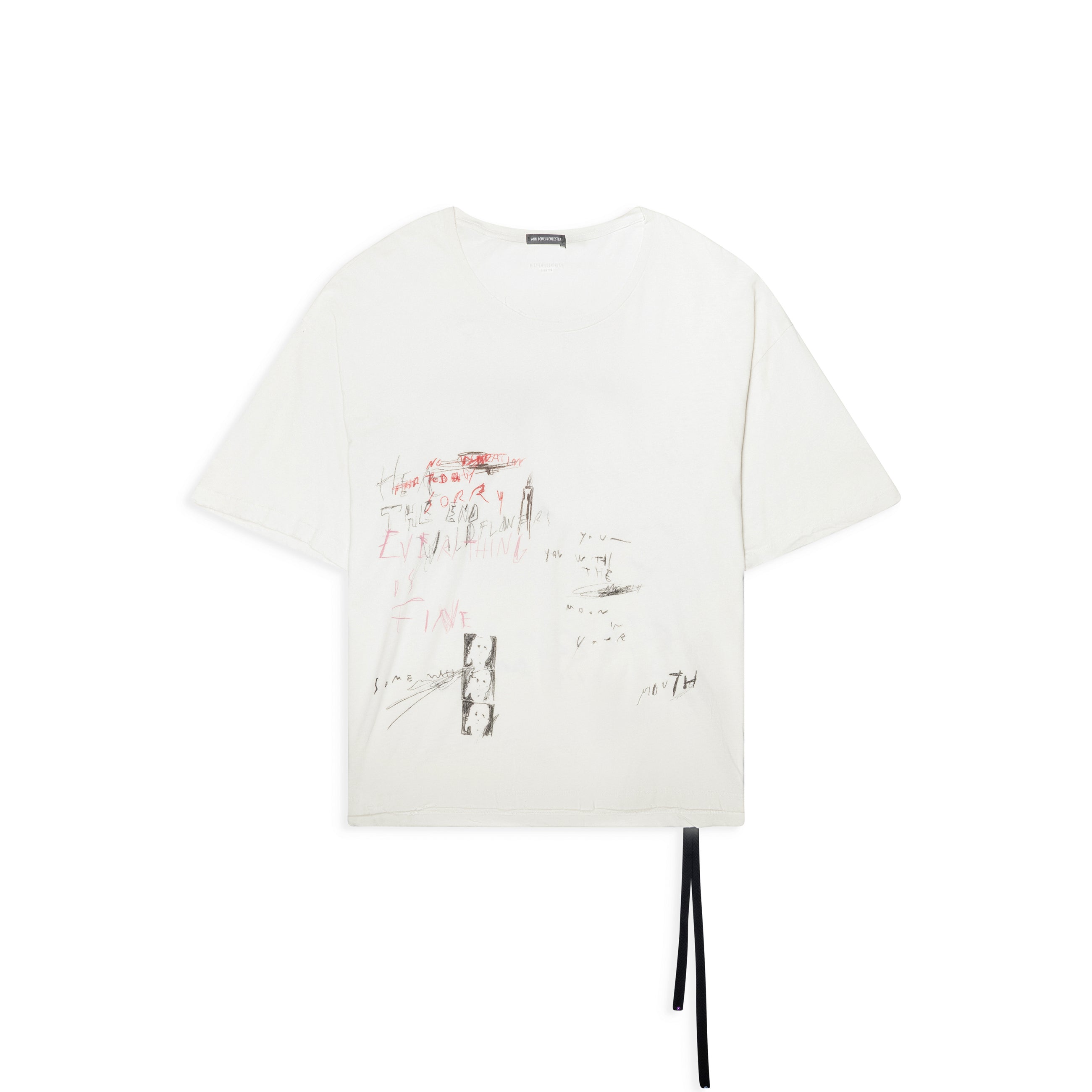 Ann Demeulemeester Ivory Everything Is Fine T-Shirt White