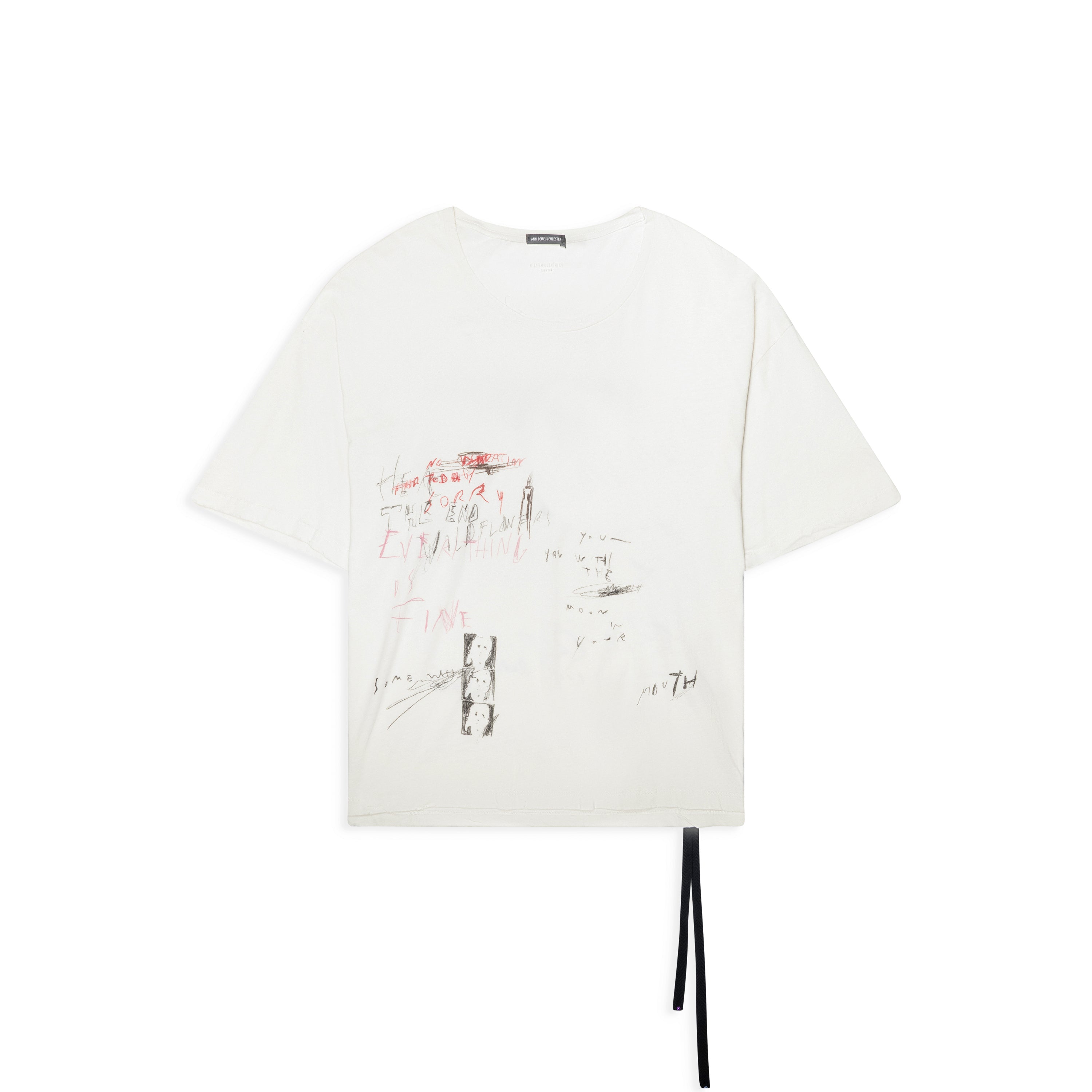Ann Demeulemeester Ivory Everything Is Fine T-Shirt White