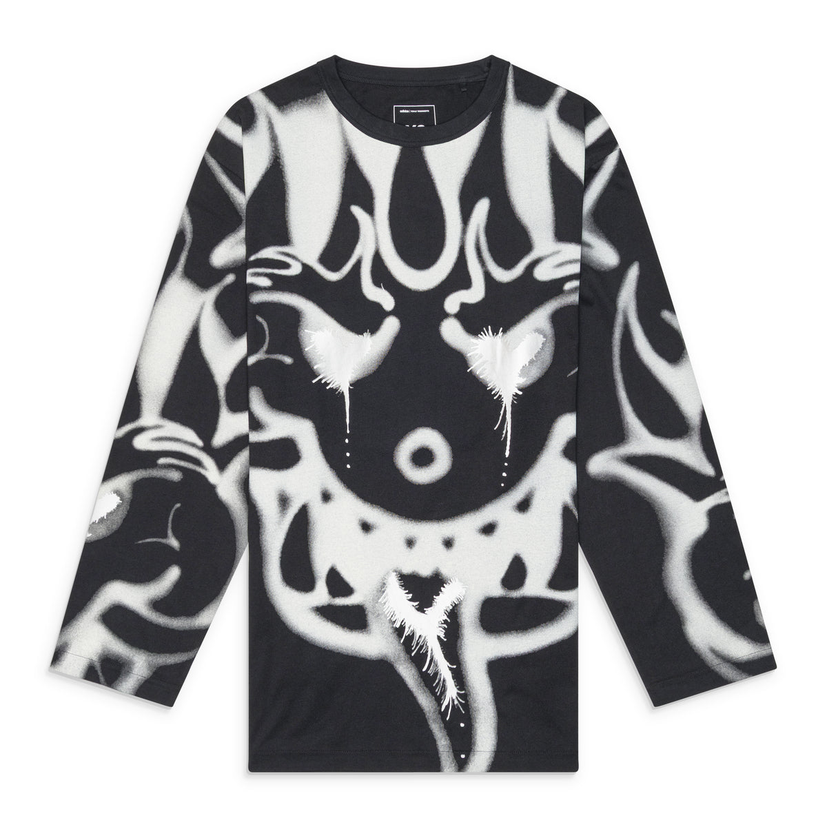 Y-3 Aop Gfx Ls Tee Black Black