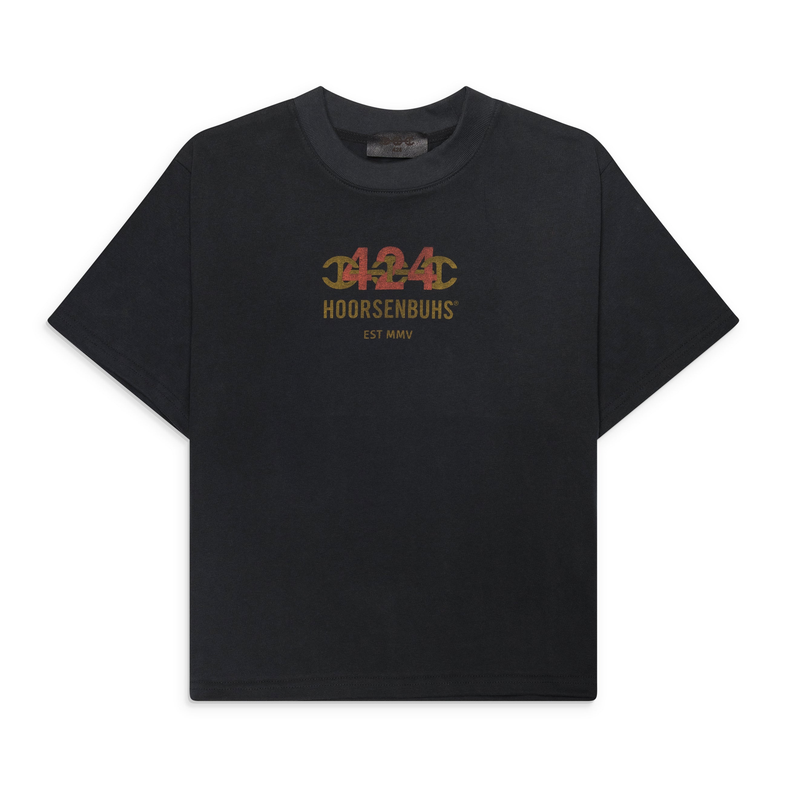 424 x Hoorsenbuhs Lightweight Cropped Tee Black