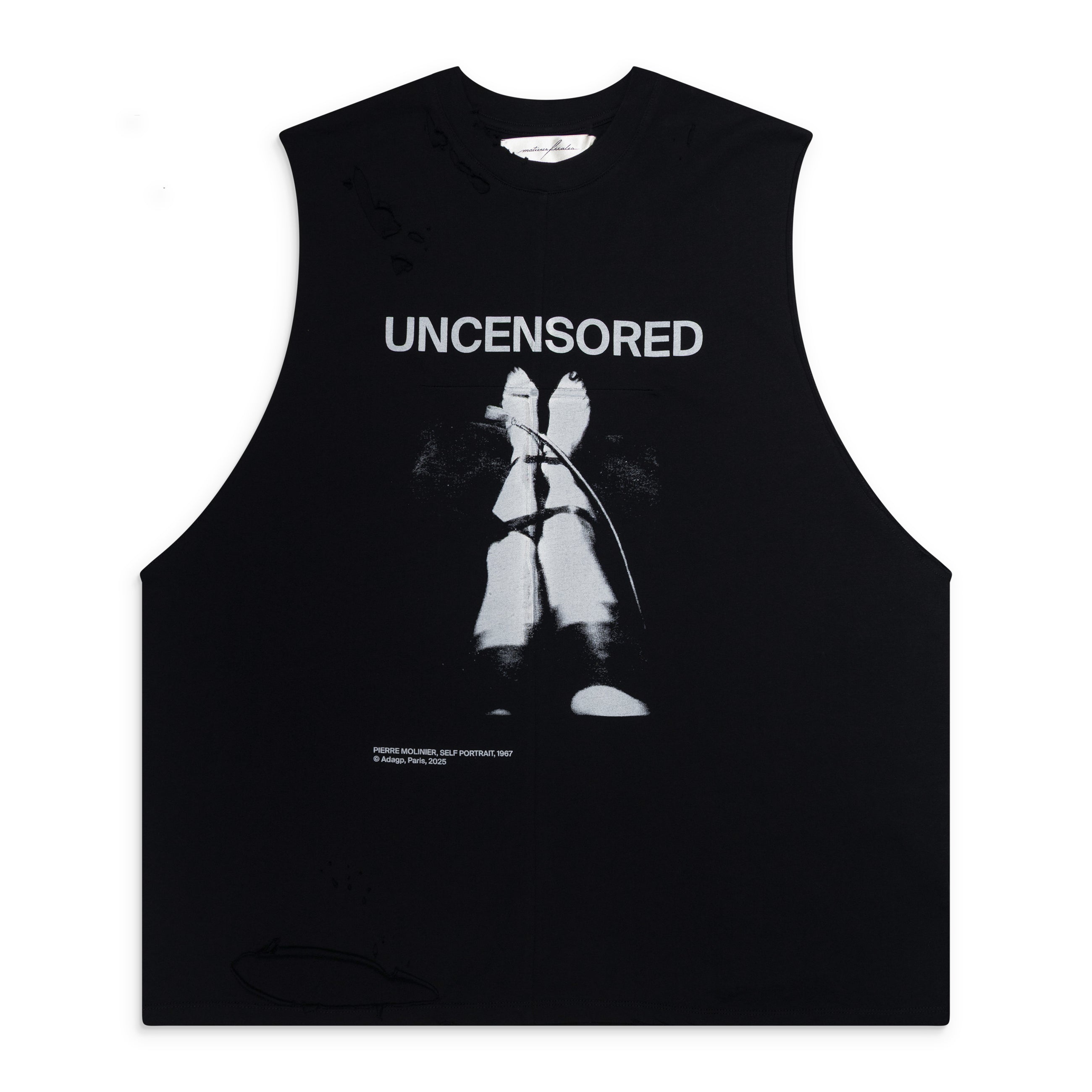 Matieres Fecales Fetische Cut Off Tank Black