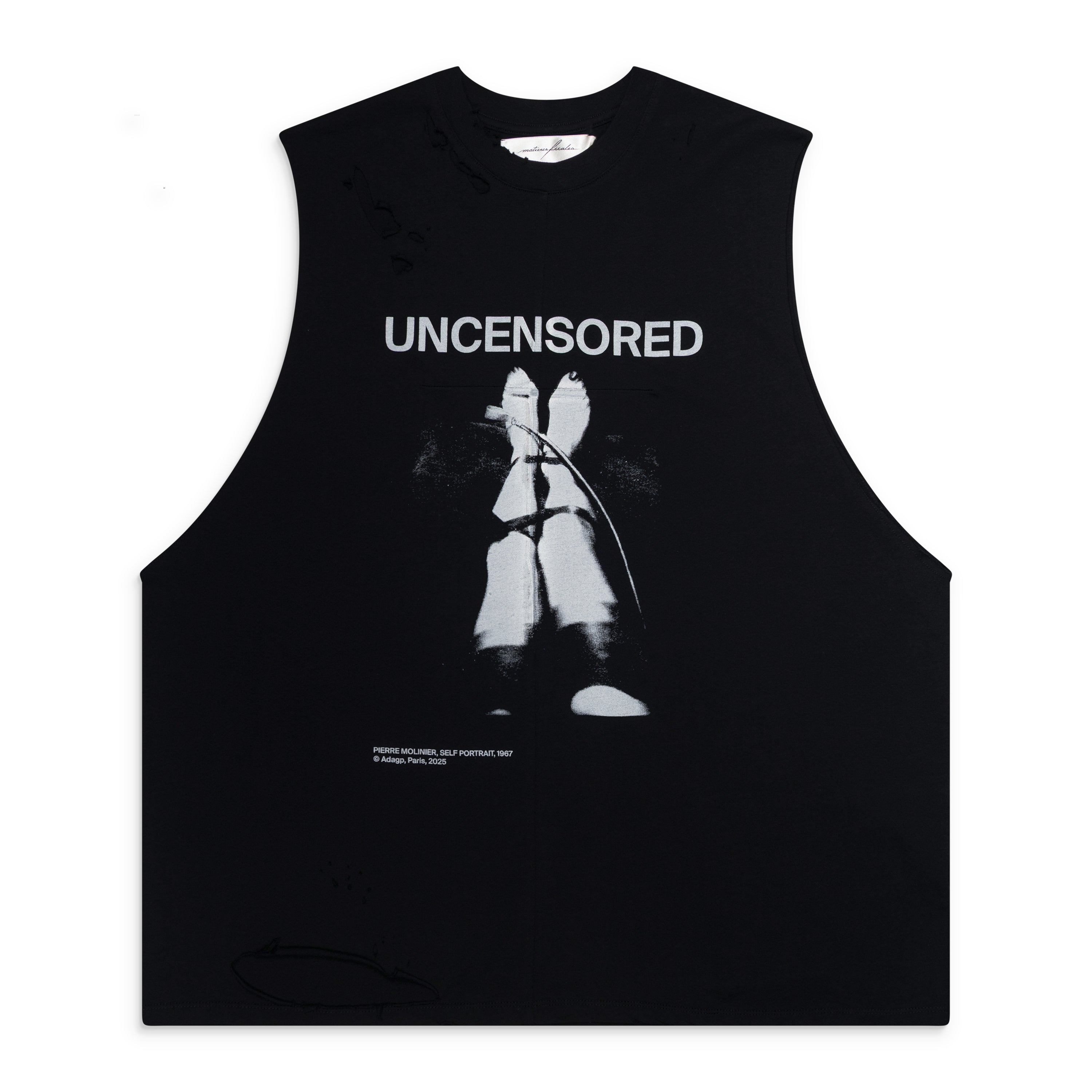 Matieres Fecales Fetische Cut Off Tank Black