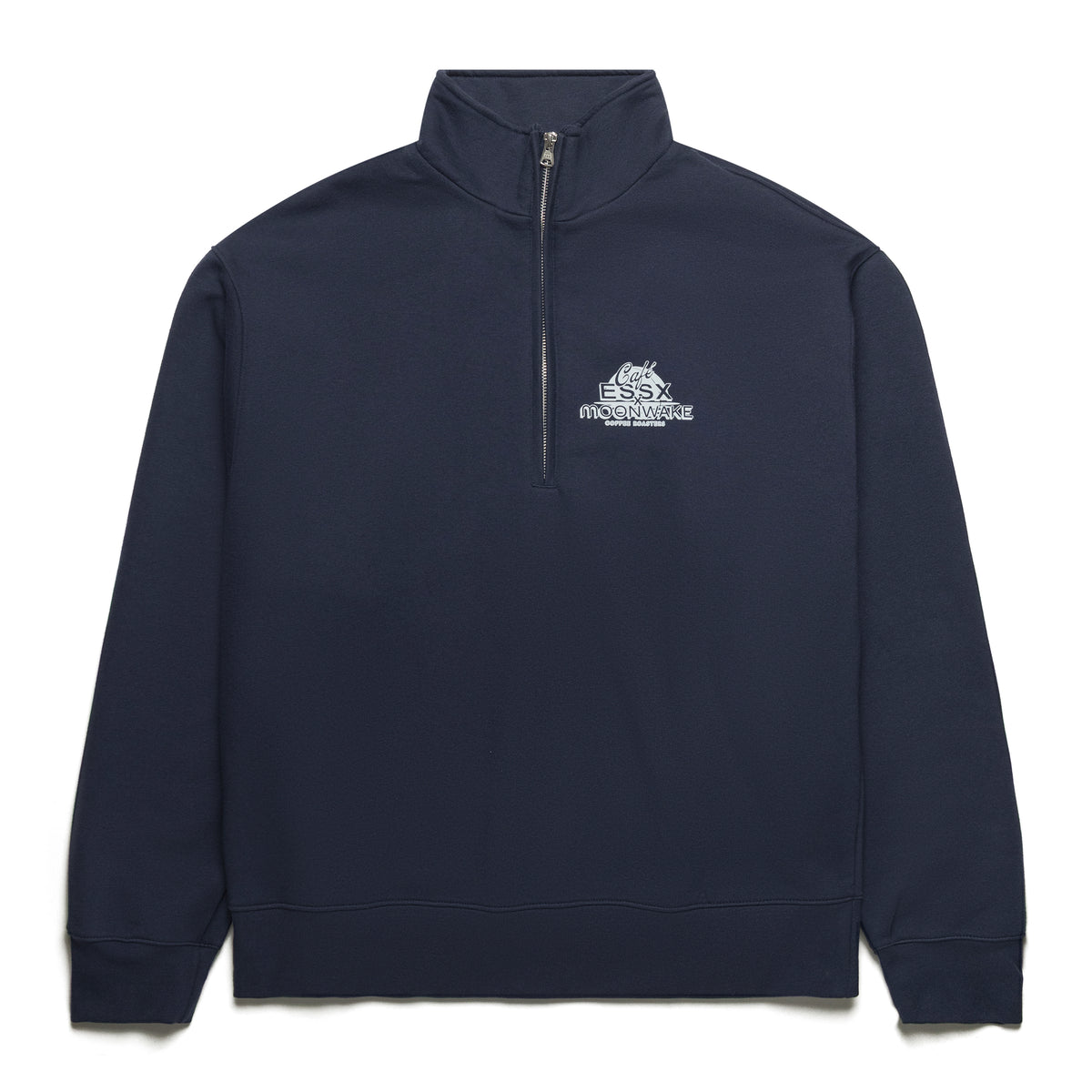 Cafe Essx X Moonwake - Quarter Zip Navy Blue