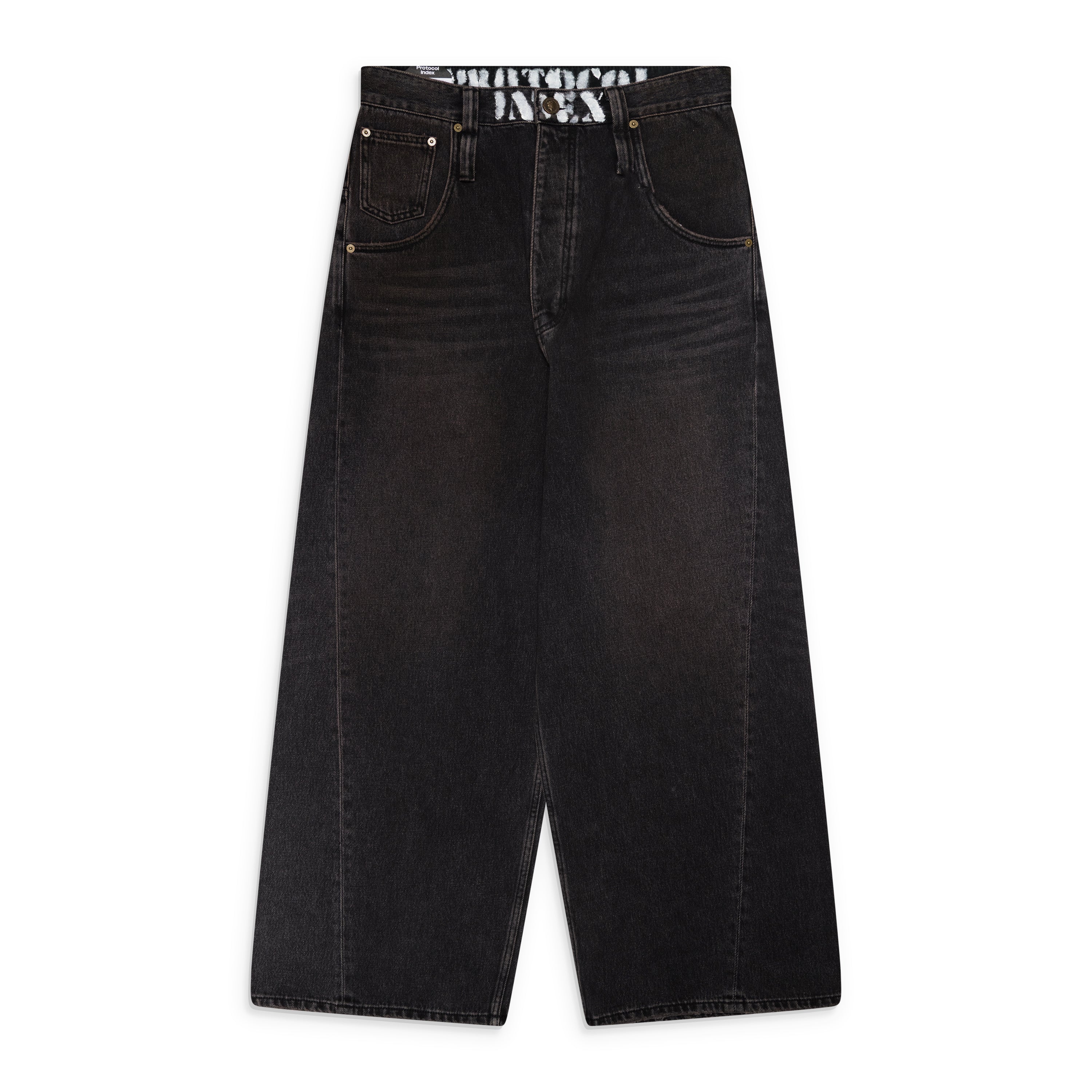 Protocol Index Retro Denim Pants Black