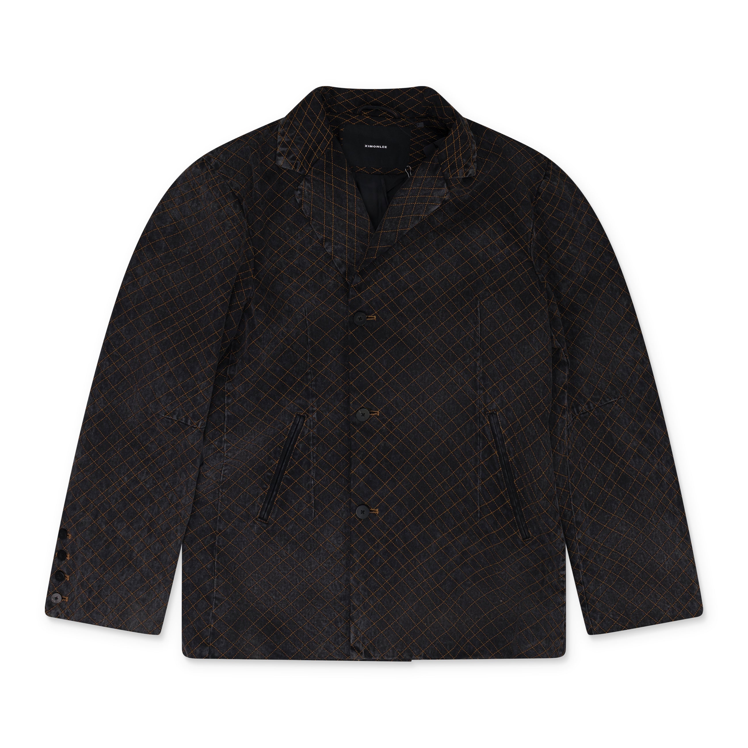 Ximon Lee Scratch Mark Embroidery Blazer