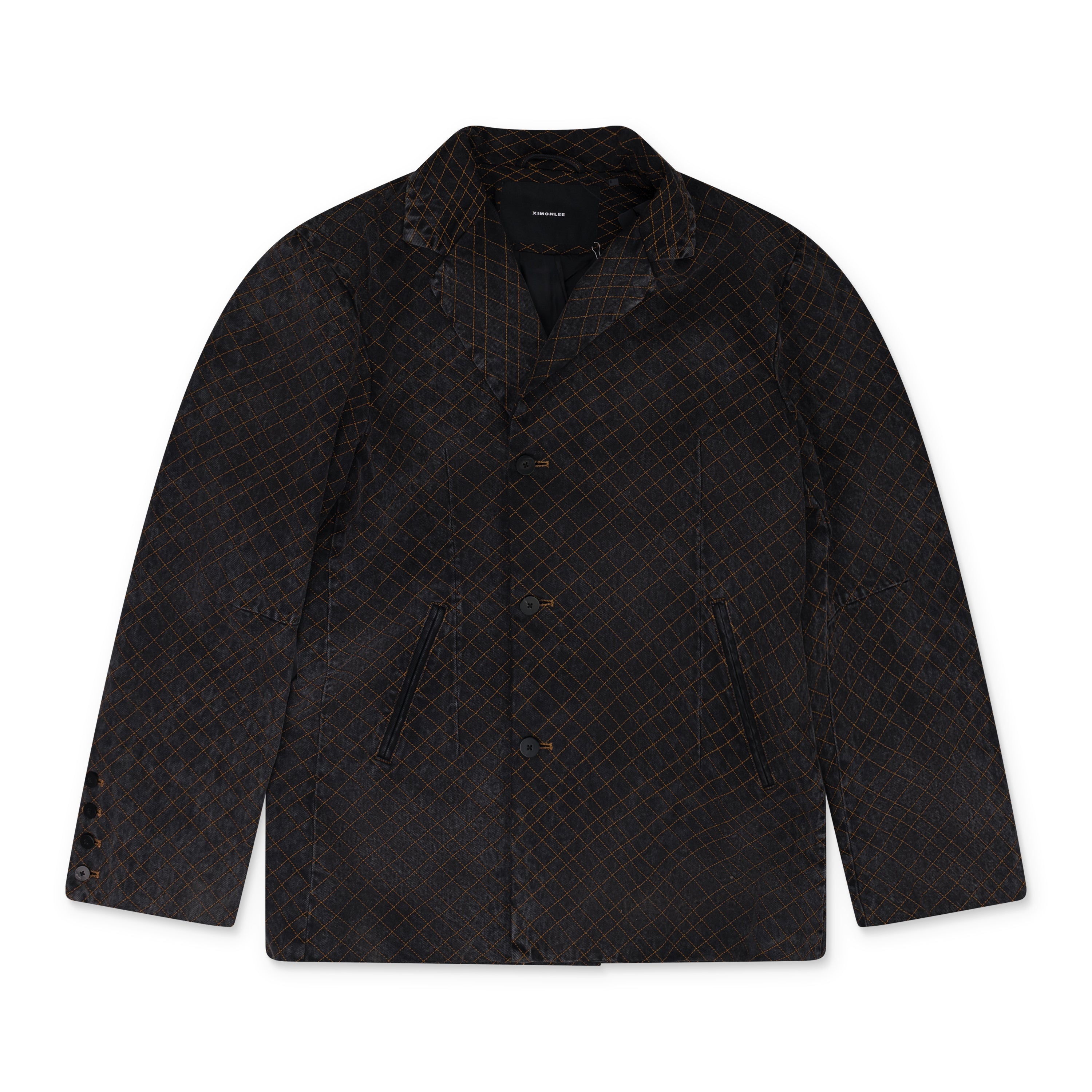 Ximon Lee Scratch Mark Embroidery Blazer