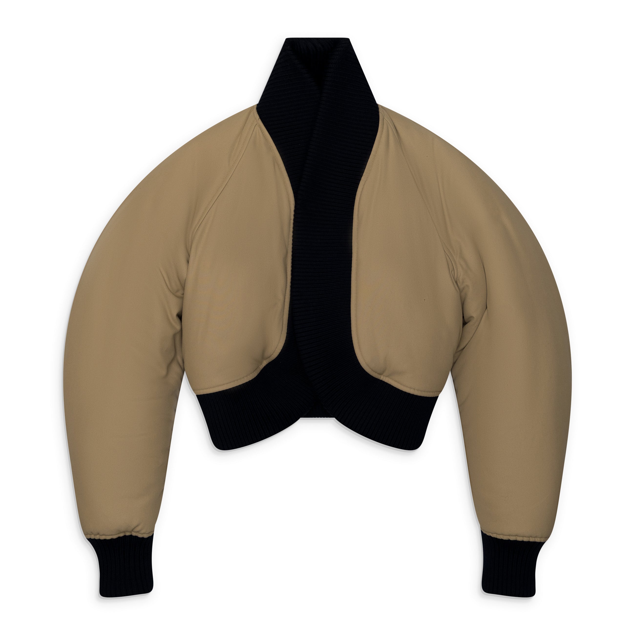 Jean Paul Gaultier Round Ribbed Bomber Jacket Multicolor