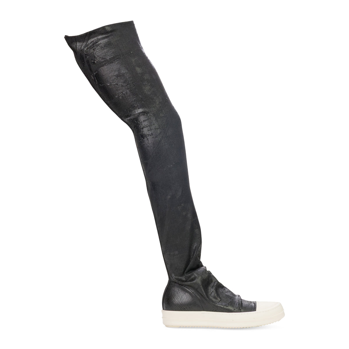 Rick Owens DRKSHDW High Sock Sneaks Black/Milk/Milk