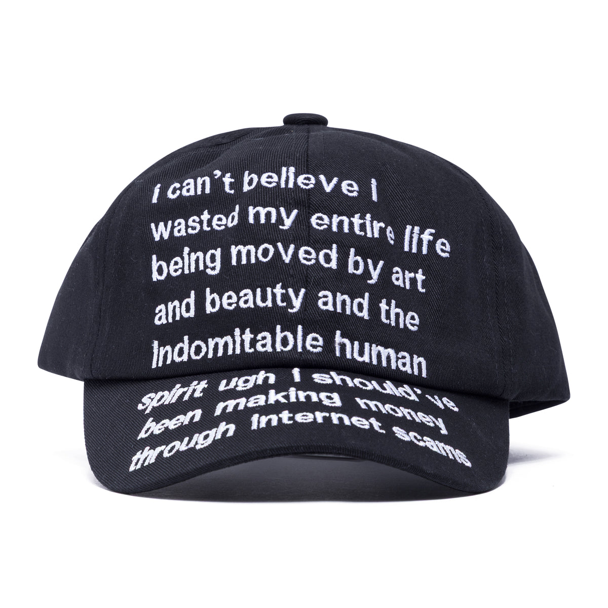 Praying Internet Scams Hat Black