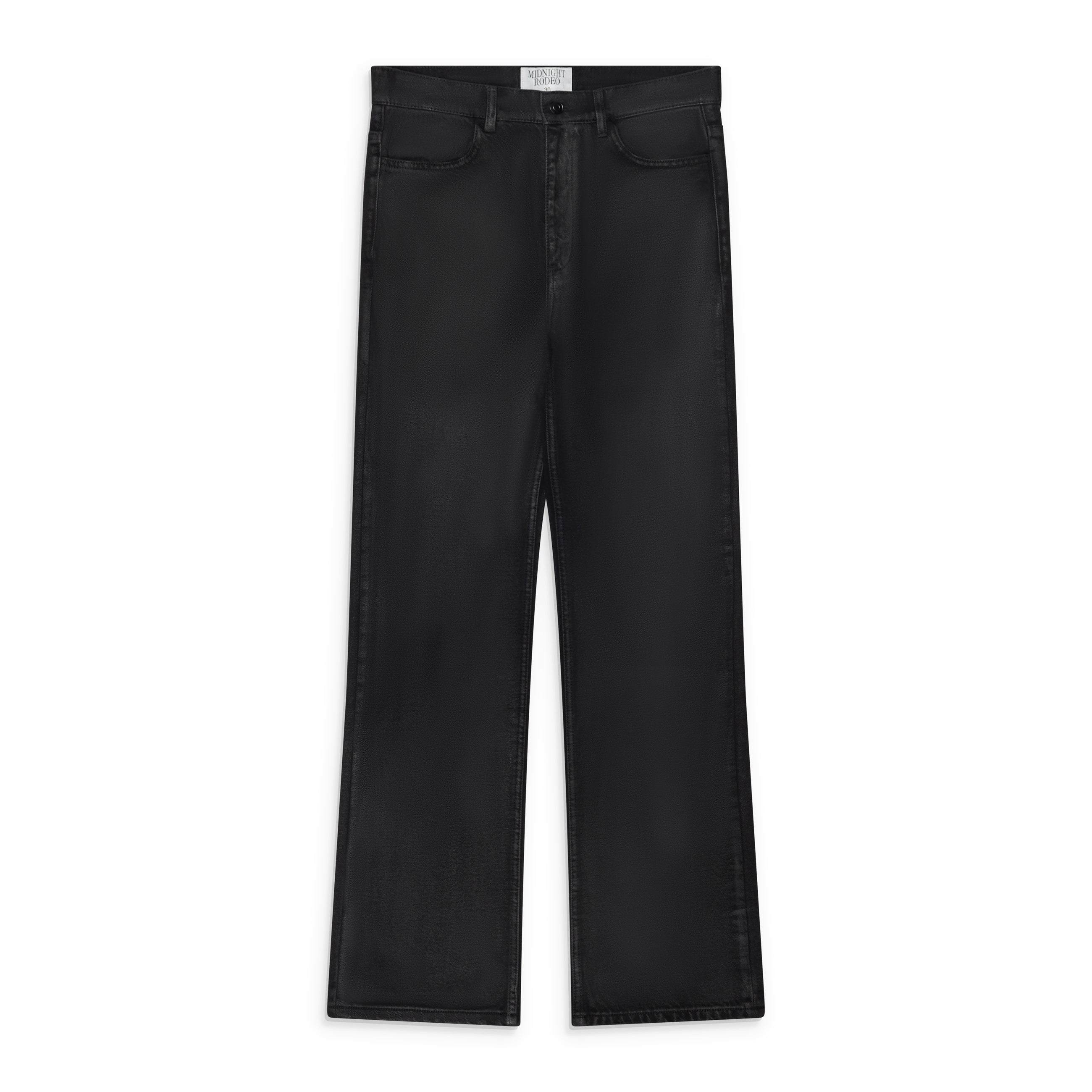 Midnight Rodeo Black Waxed Denim Jeans