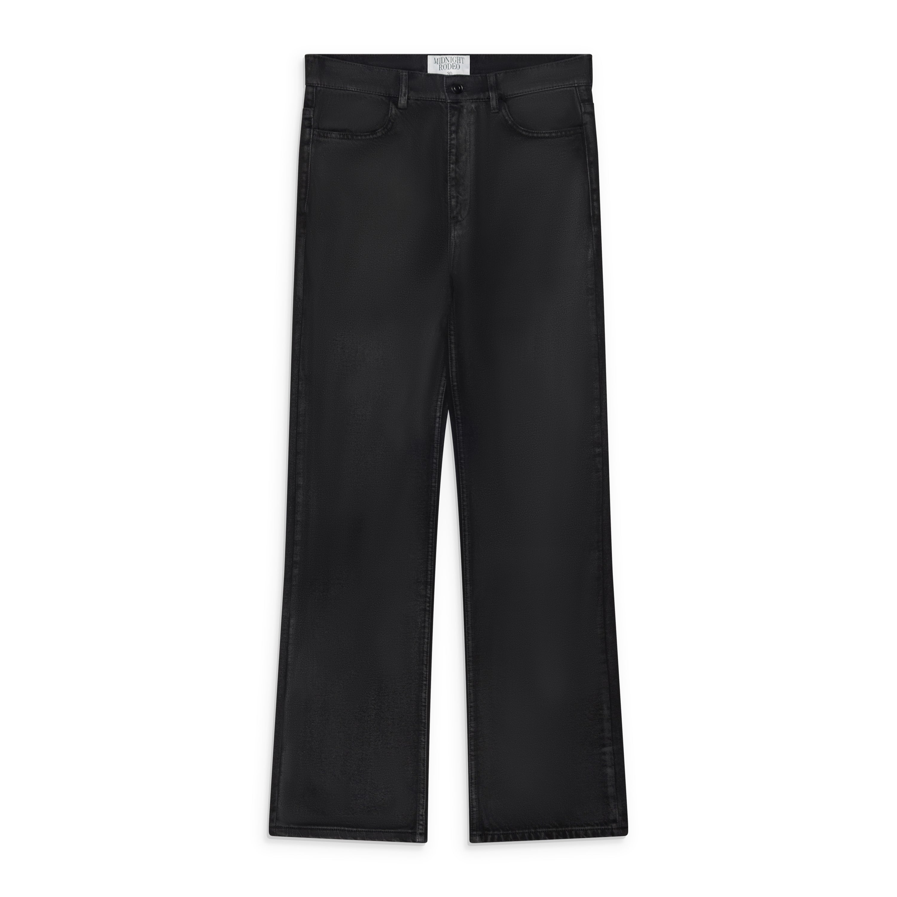 Midnight Rodeo Black Waxed Denim Jeans
