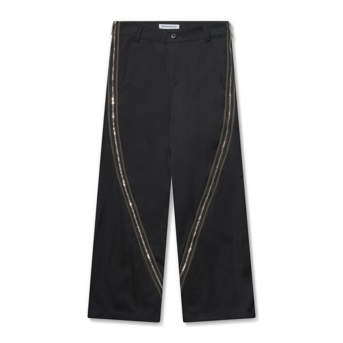 FFFPostalservice Diffraction 3-Way Zip Trouser Black