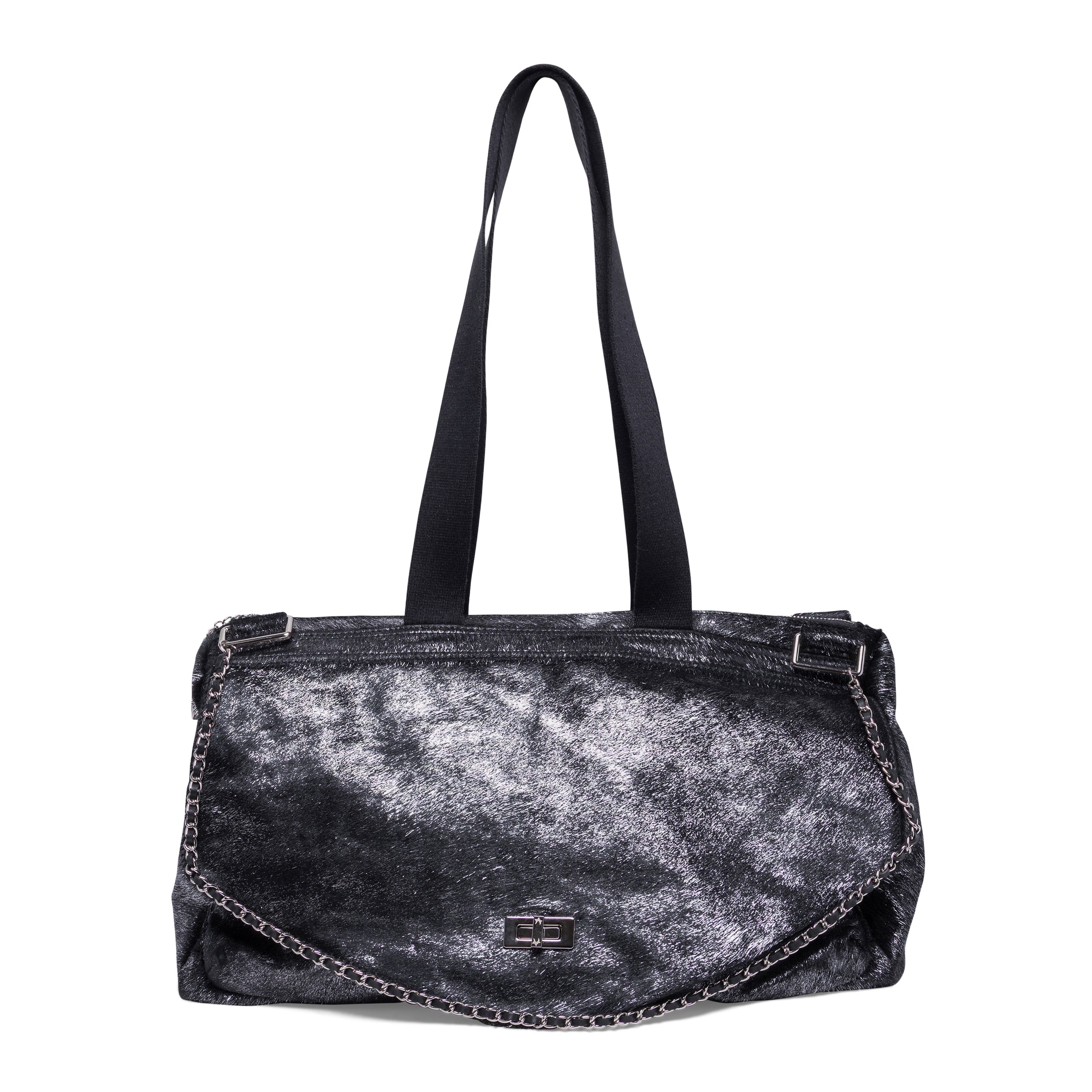 Cleioner Du'Bois Duffle Bag Metallic Ponyhair