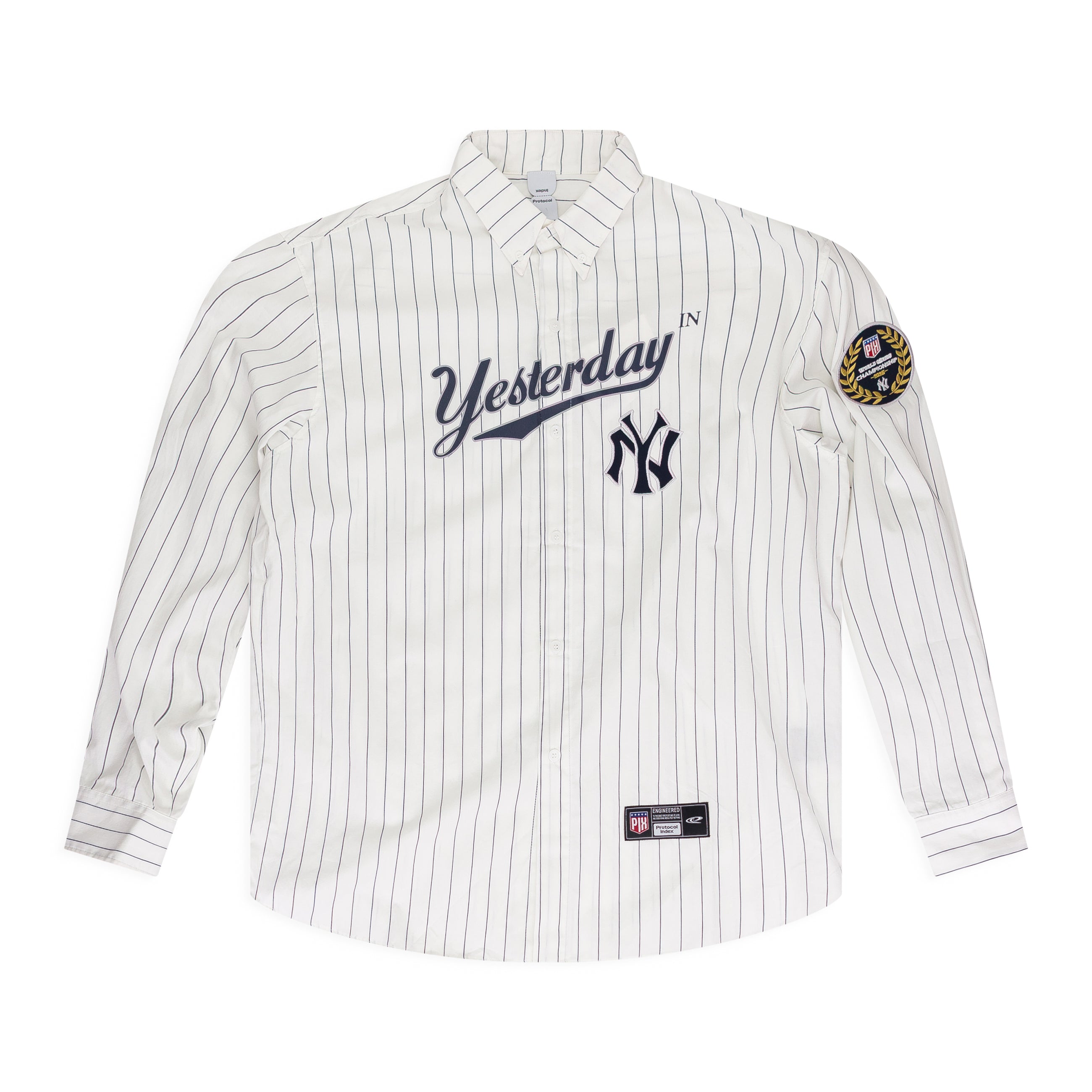 Protocol Index Baseball Stripe Shirts White