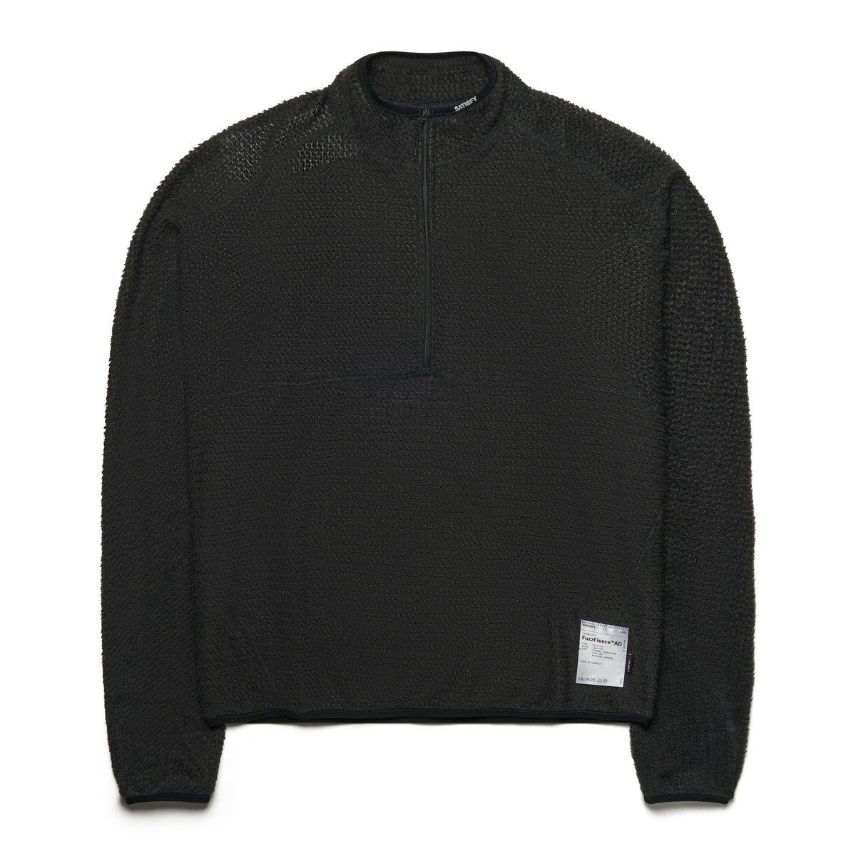 SATISFY Fuzzfleece Ad Half-Zip Black
