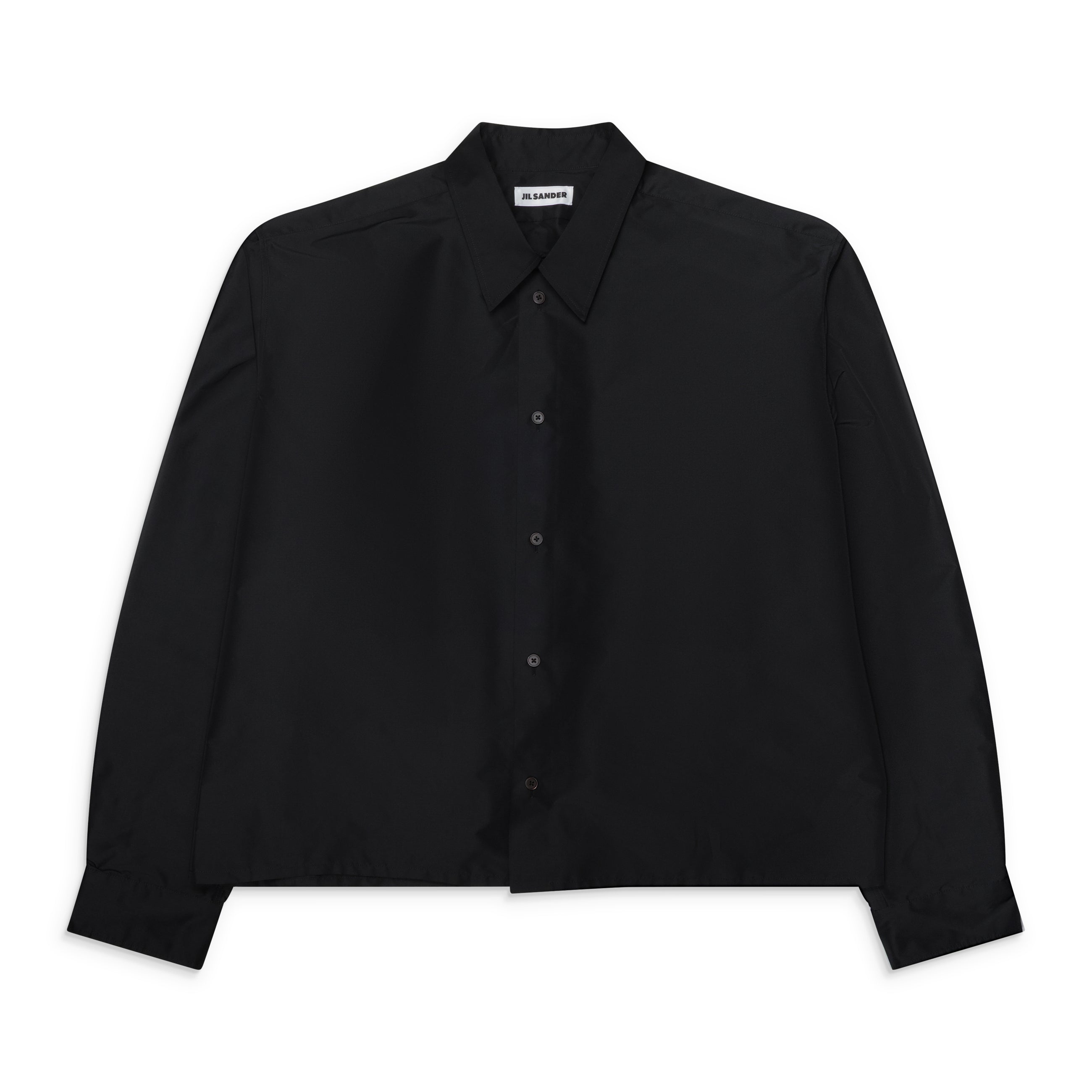Jil Sander Technical Button Down Shirt Black