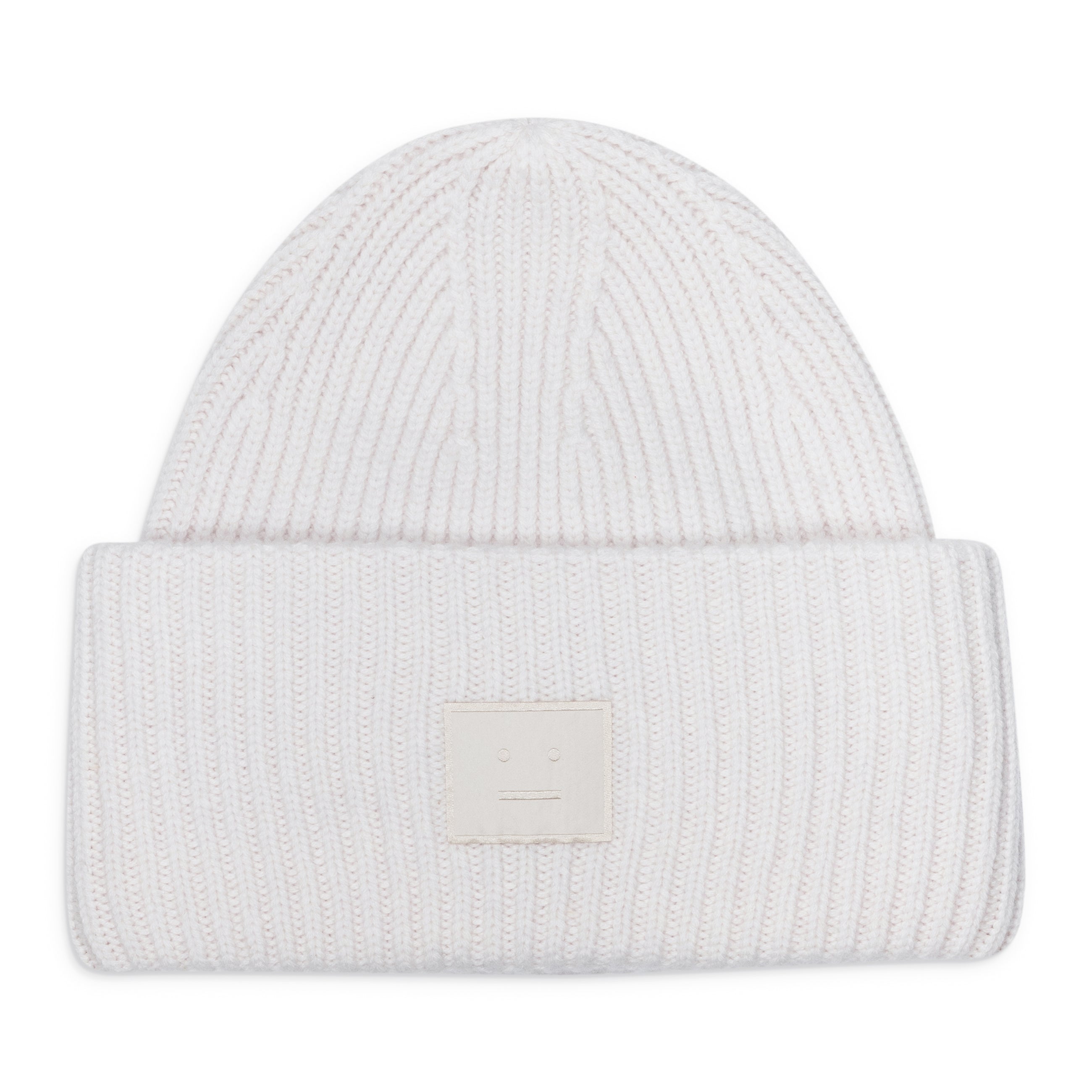 Acne Studios Large Face Logo Beanie Grey