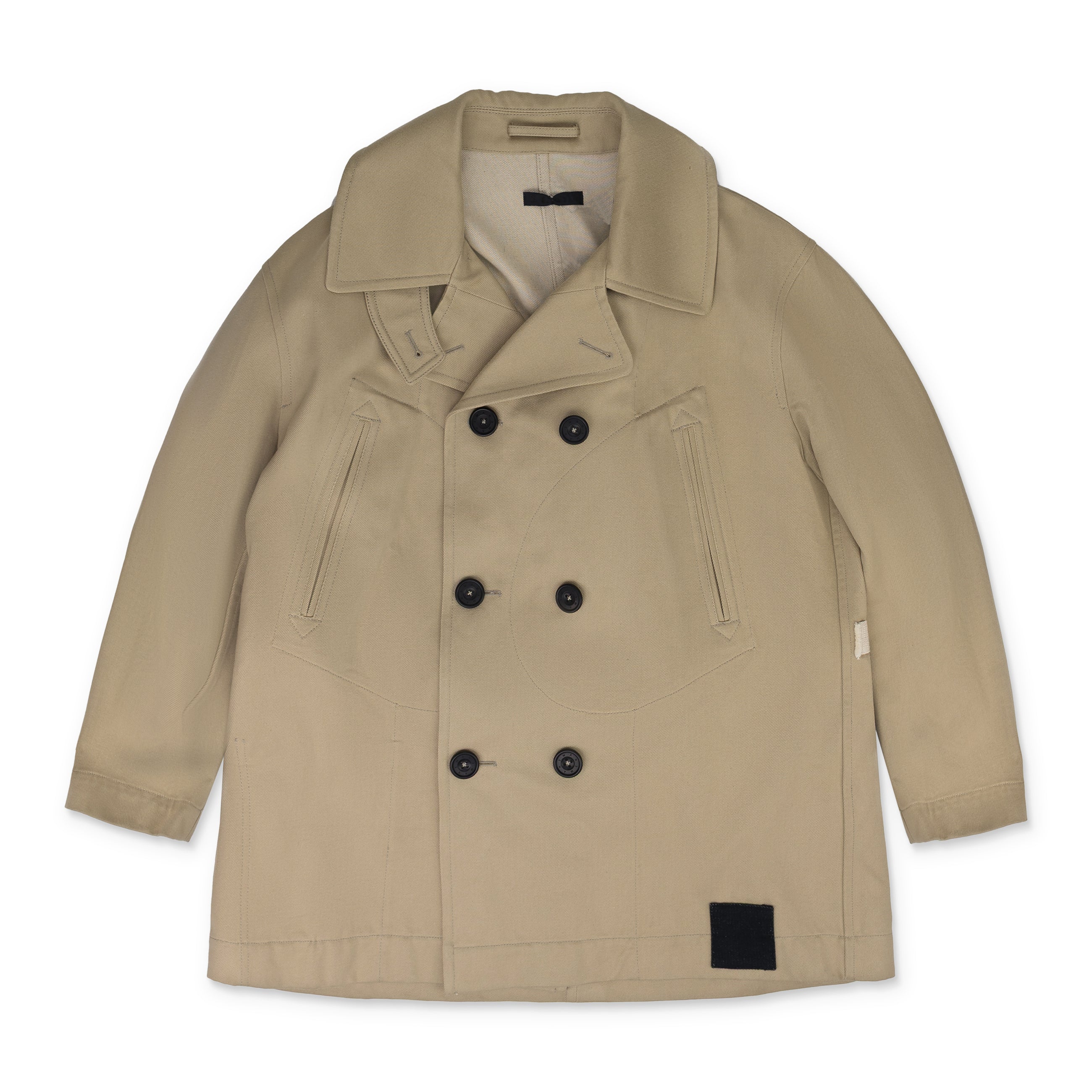 3MAN Belted Peacoat Beige
