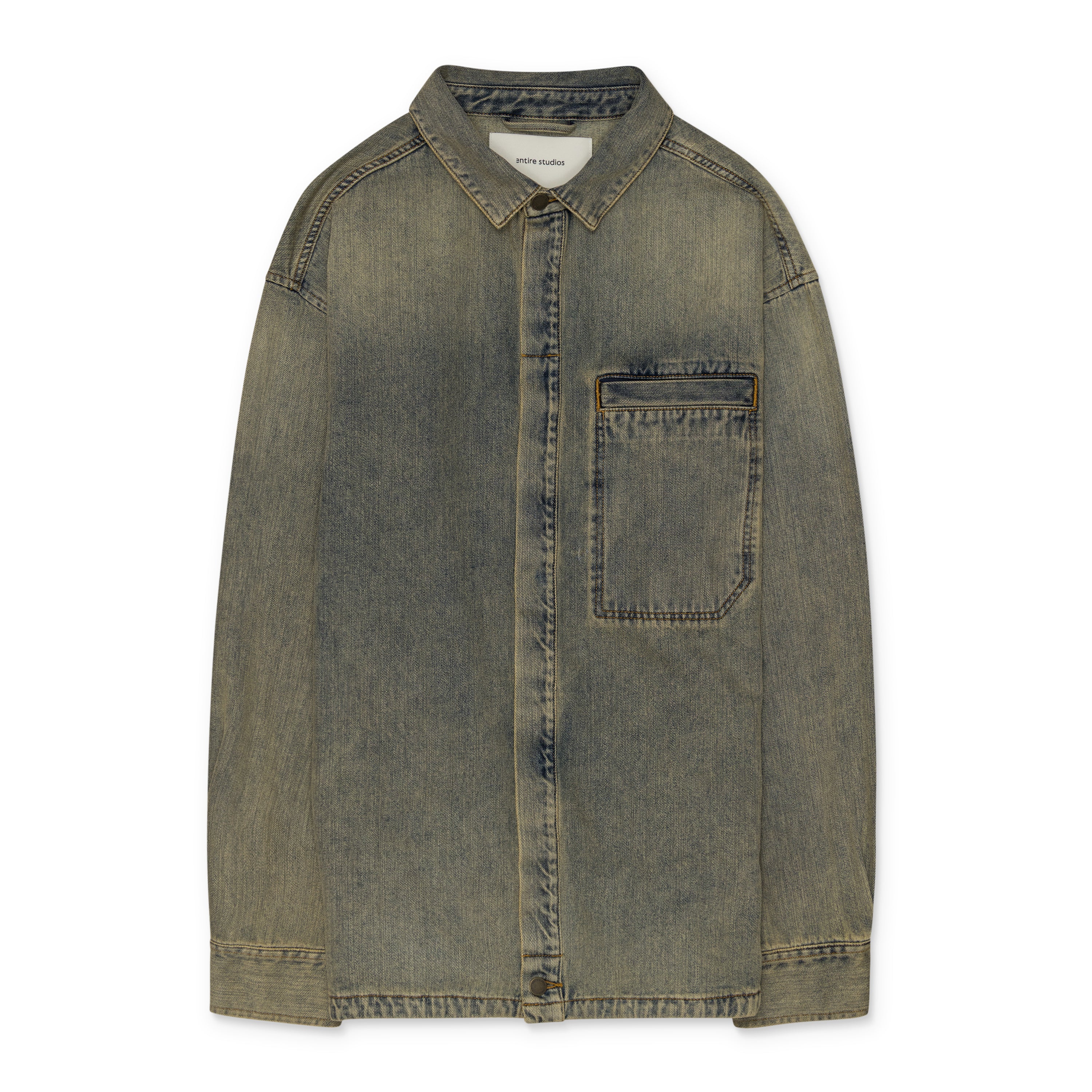 Entire Studios Surface Wave Herculean Shirt Blue