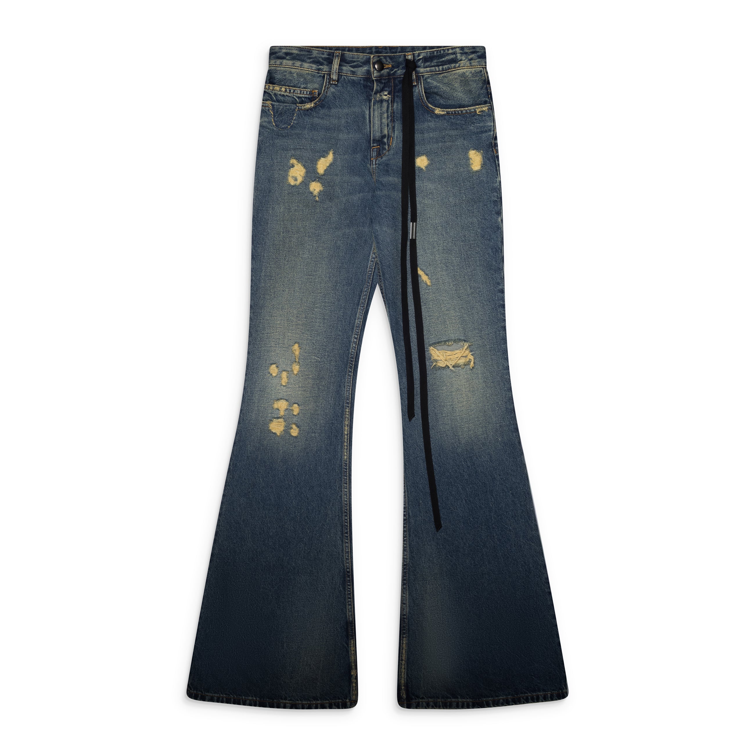 Ann Demeulemeester Blue Toos 5-pockets Slim Fit Bootcut Trousers
