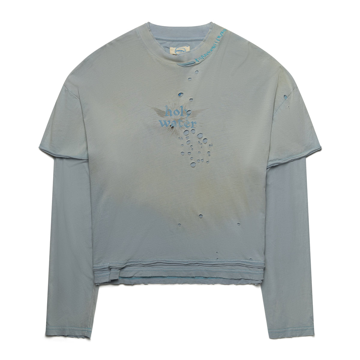 Ercole Studio Holy Water Double Layer Boxy Tee Baby Blue