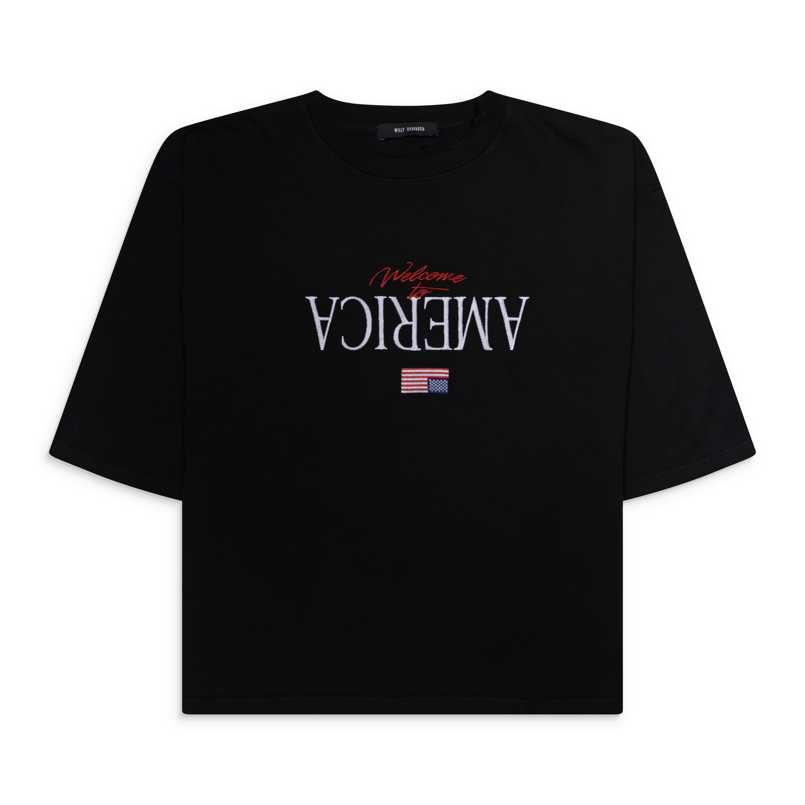 Willy Chavarria Welcome To America - Buffalo Tee White