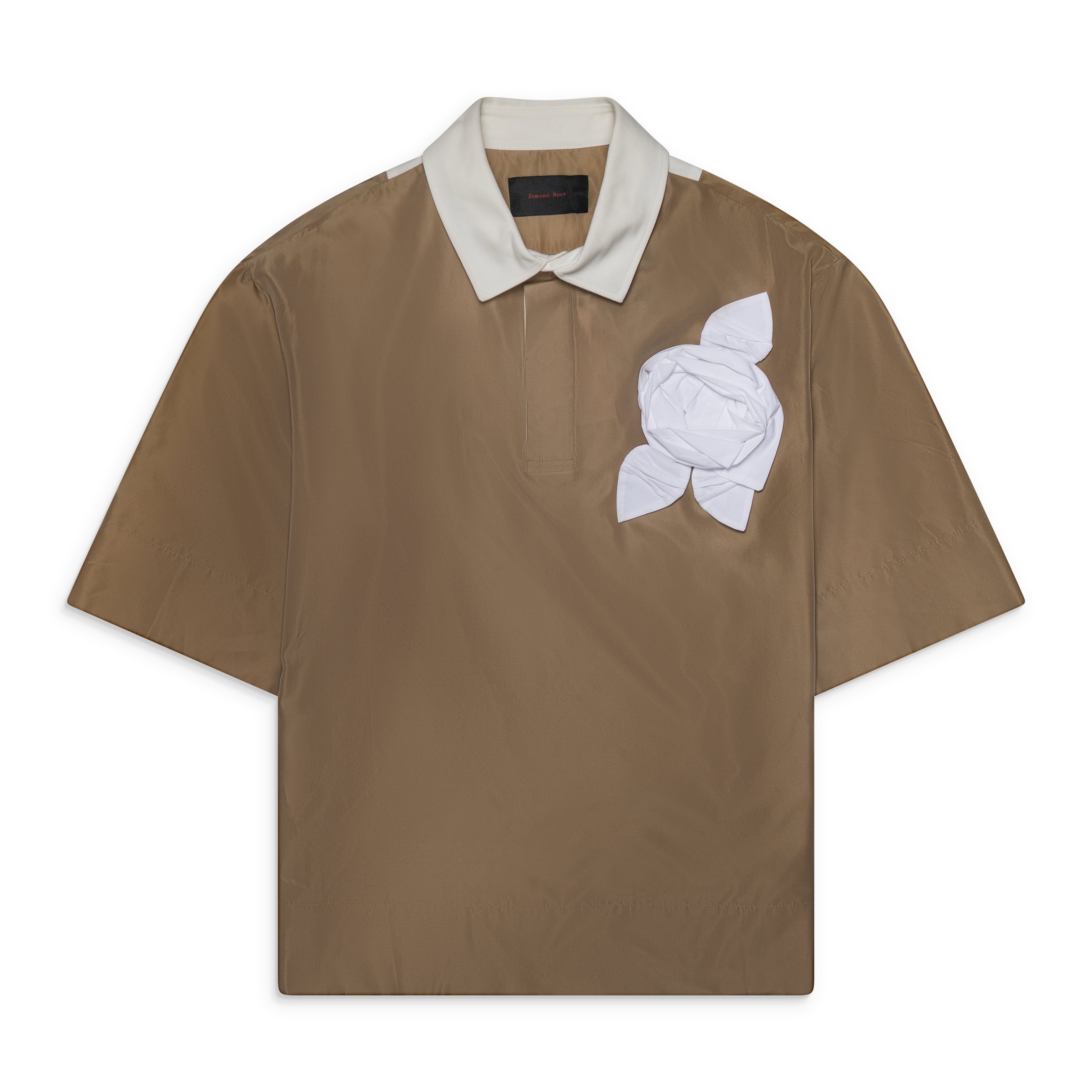 Simone Rocha Pressed Rosette Rugby Jersey Beige