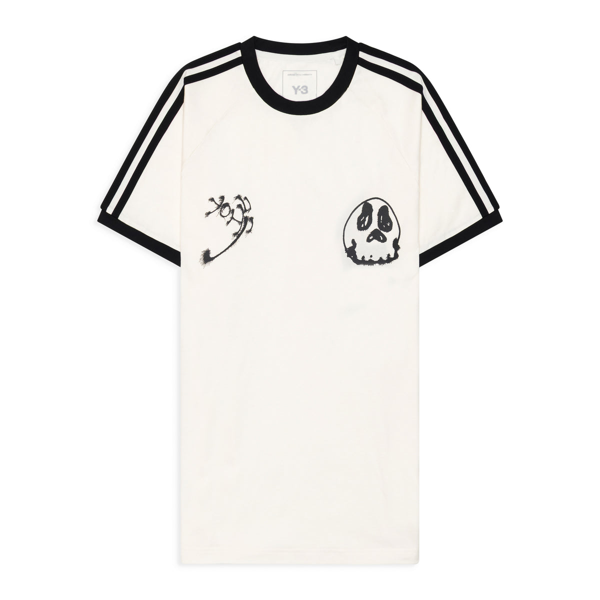 Y-3 Gfx Cali Ss Tee Cwhite Beige