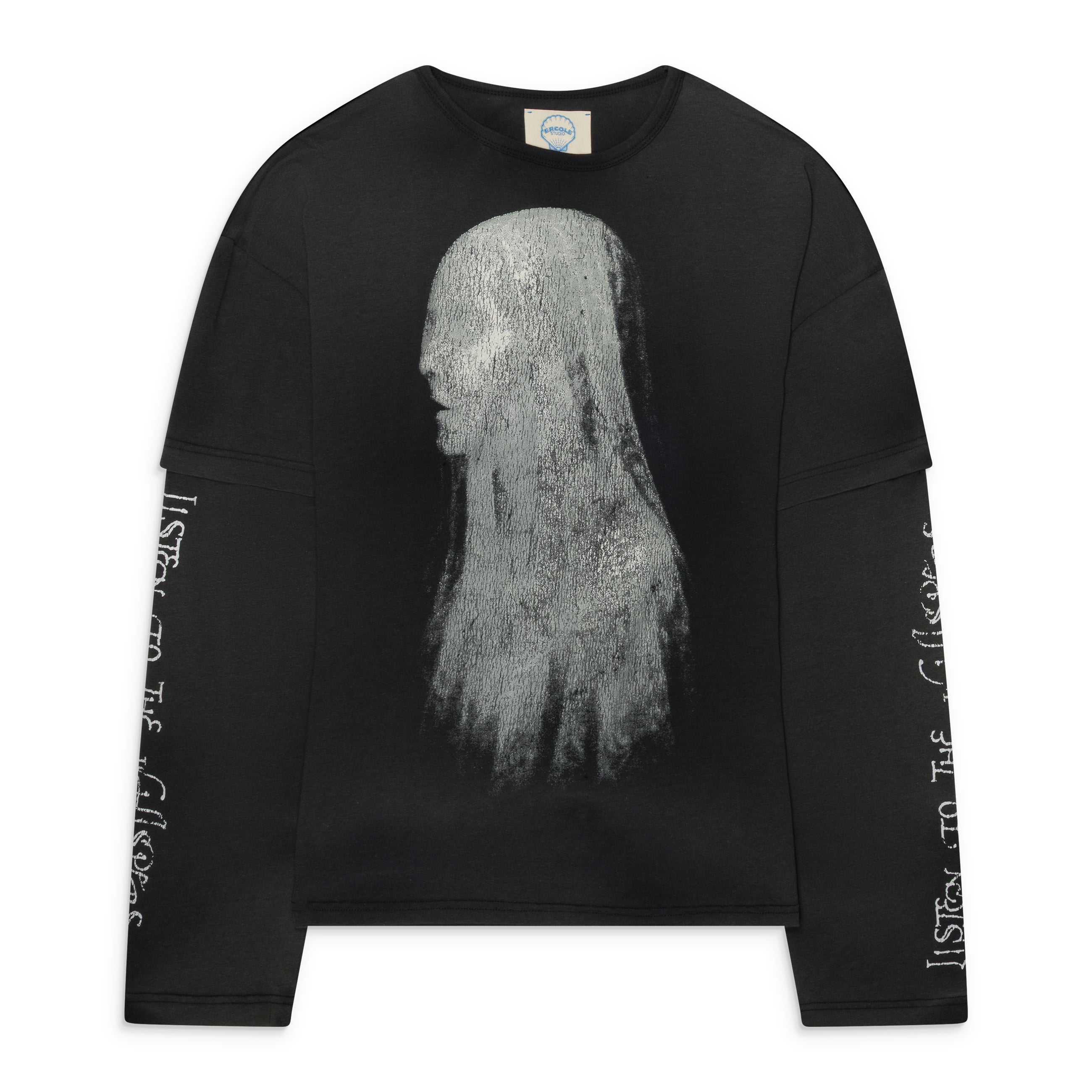 Ercole Studio Veil Long Sleeve Tee Black