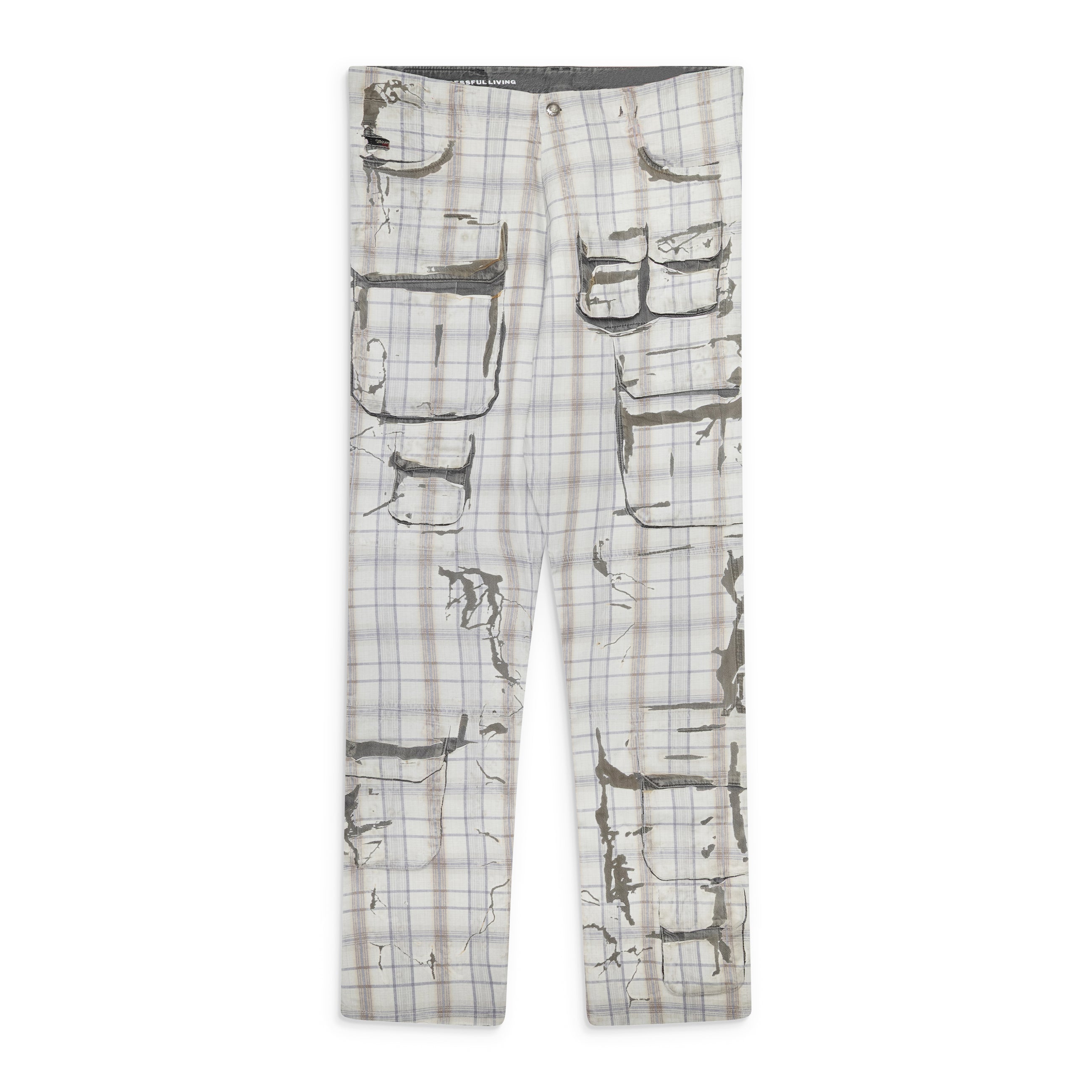 Diesel Peel Off Denim Pants White