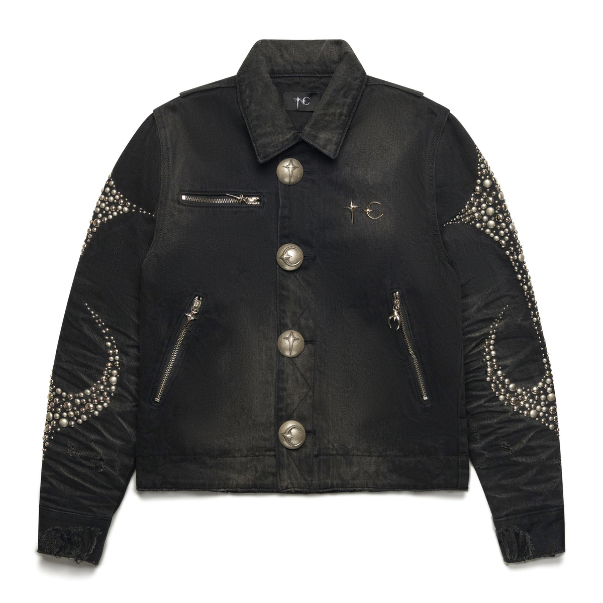 Thug Club Iron Steel Focus Denim Jacket Black