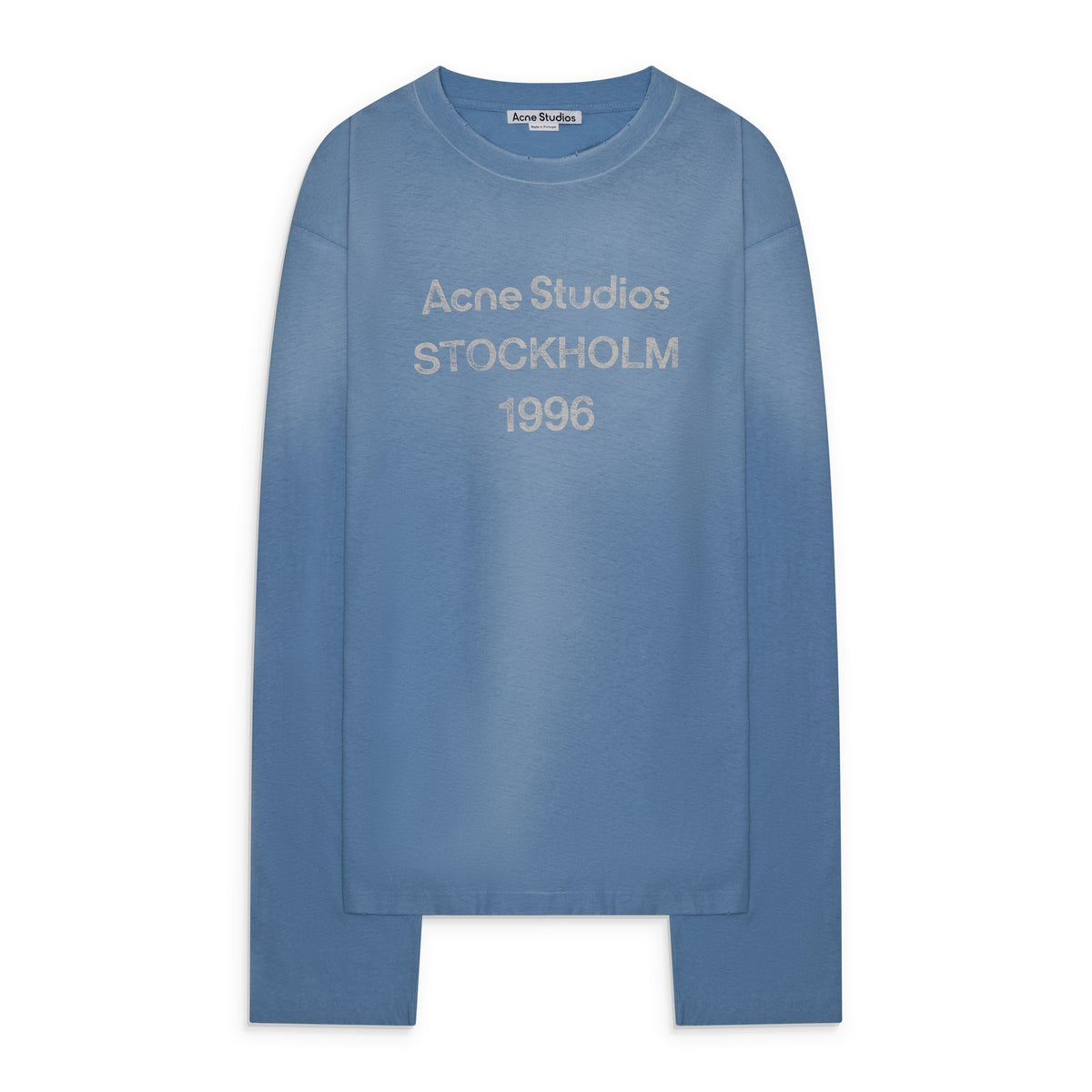 Acne Studios Long Sleeve Logo T-Shirt Cornflower Blue