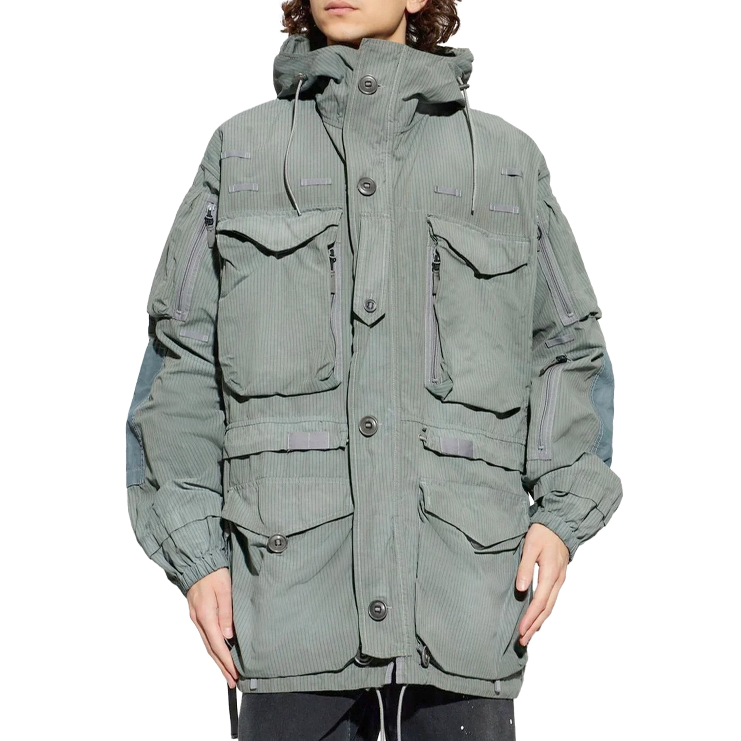 Maison Margiela Cargo Pocket Ripstop Coat Sage – ESSXNYC