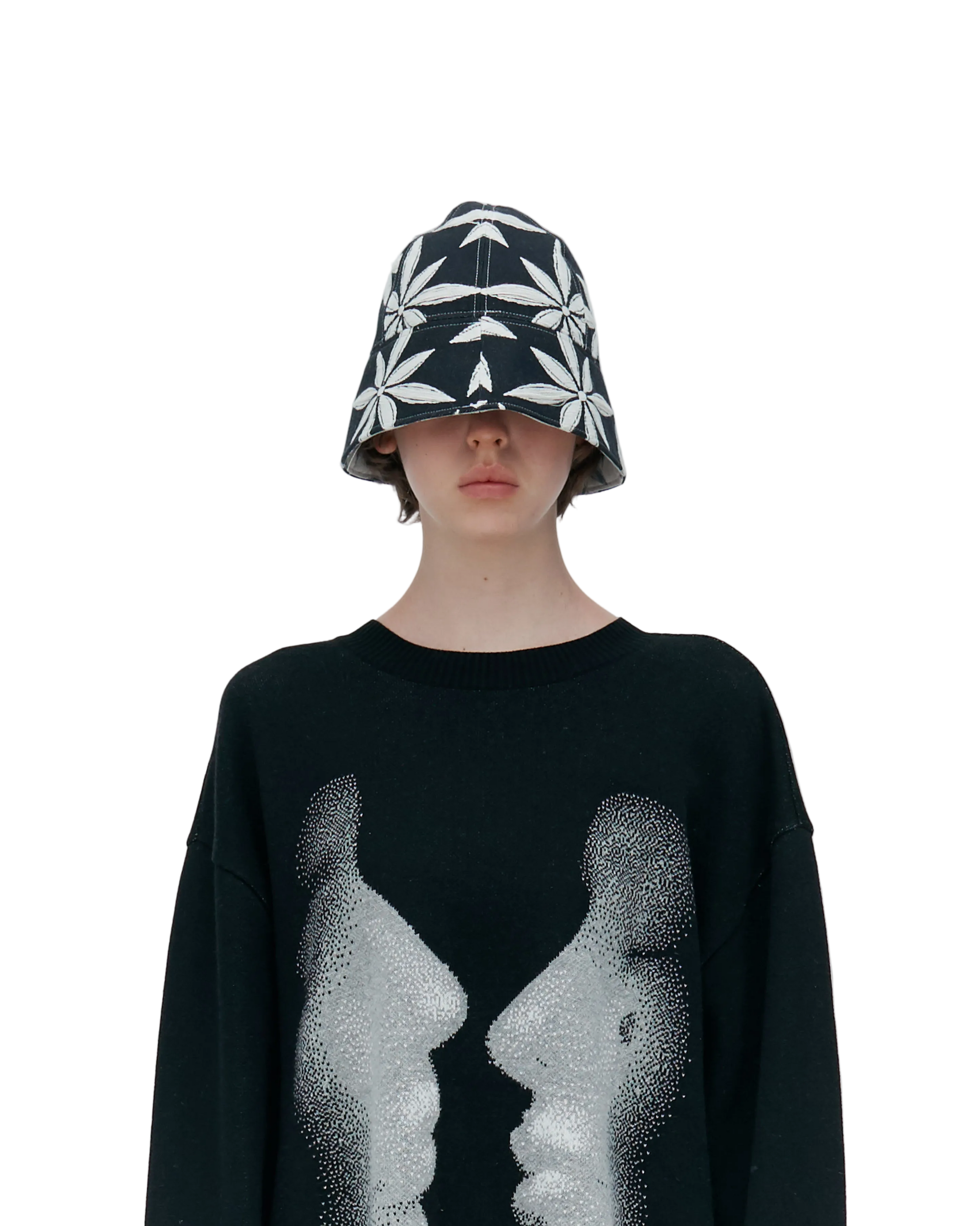 Kusikohc 999 Jacquard Ksk Bucket Hat Black