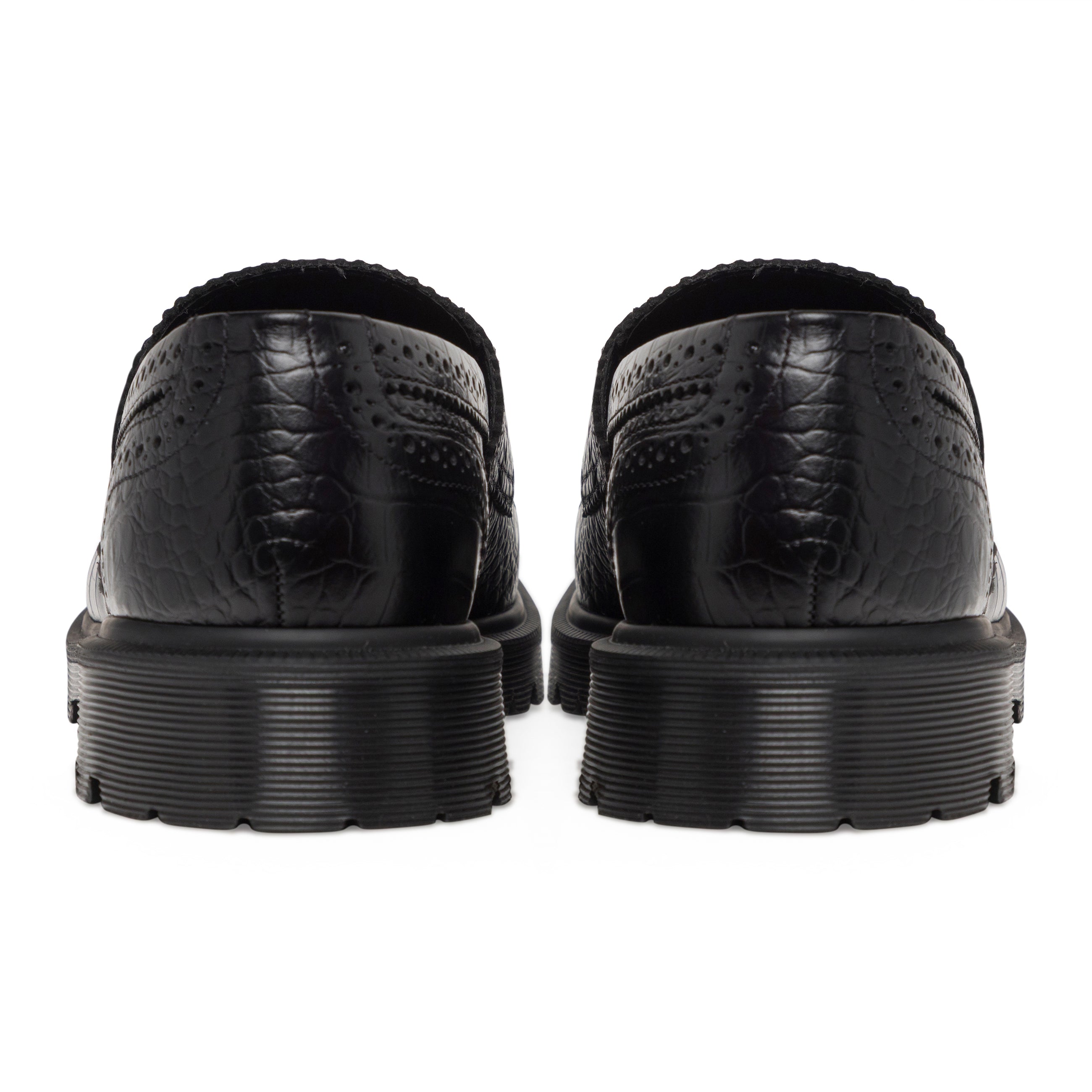 Dr. Martens Croc Emboss 3989 Loafer Black Analine