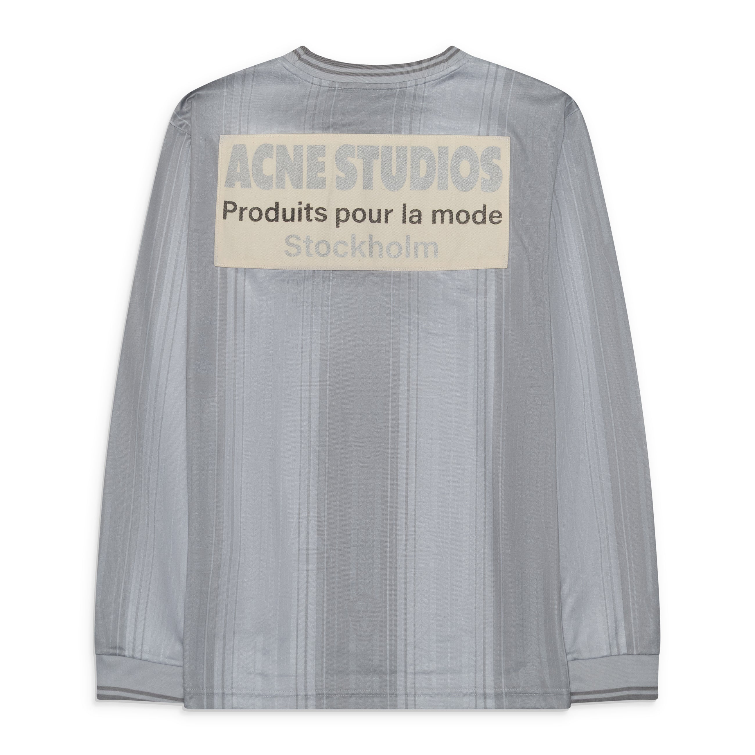 Acne Studios Logo Sports Long Sleeve Jersey Grey
