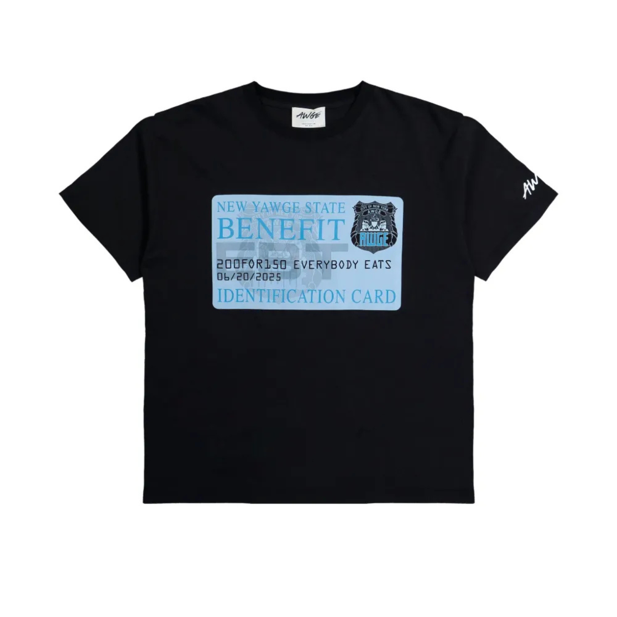 AWGE New Yawge State T-Shirt Black