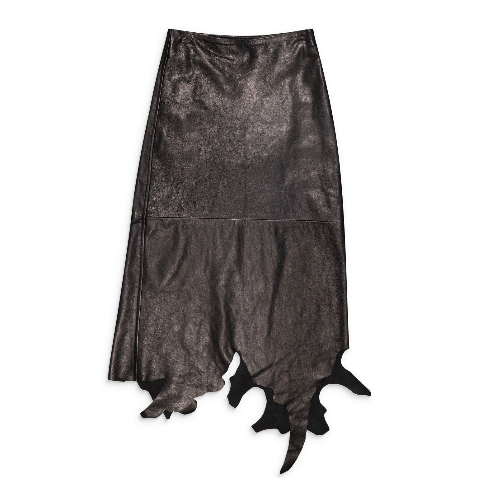 Diesel Leather Skirt Black