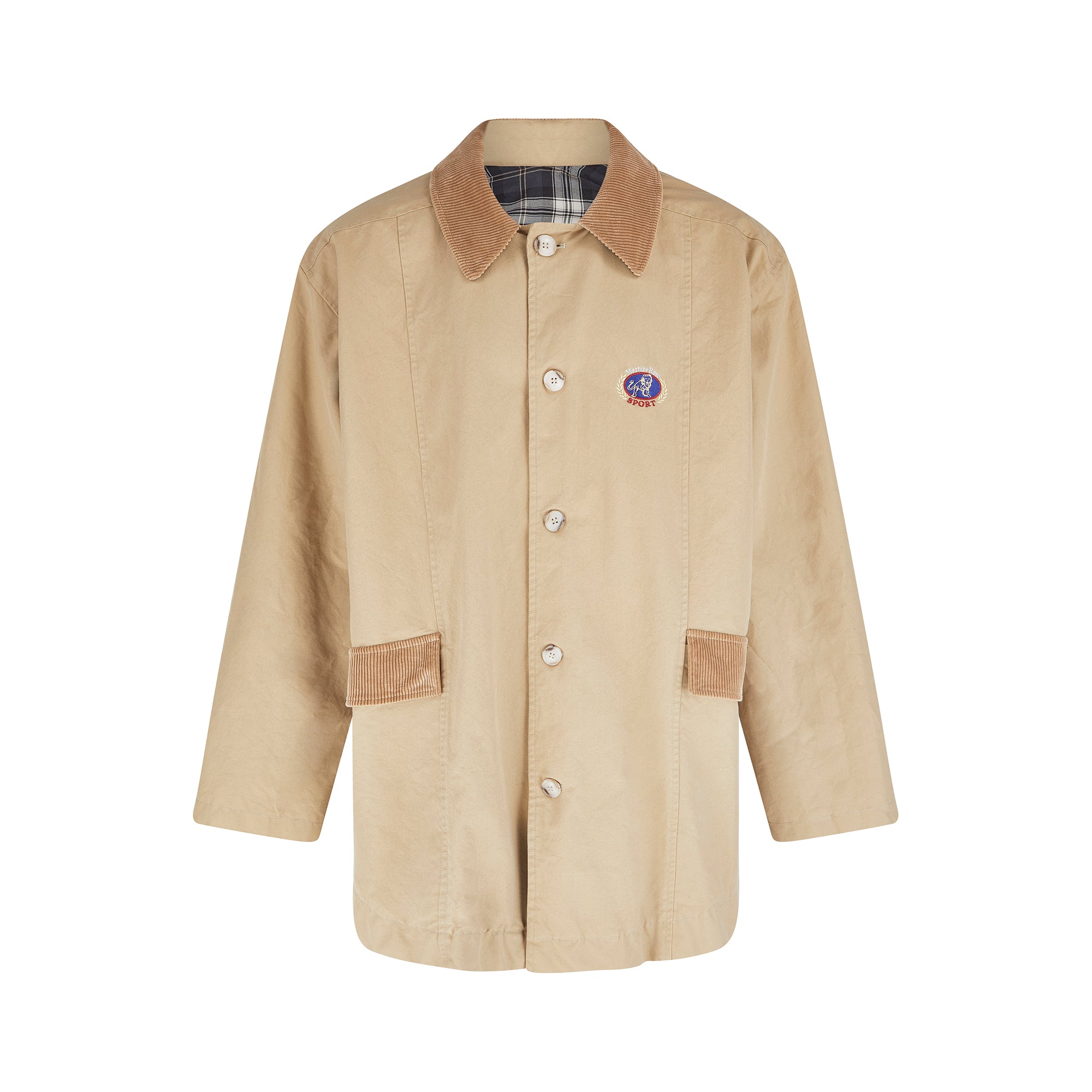 Martine Rose Hanging Sports Casual Jacket Beige