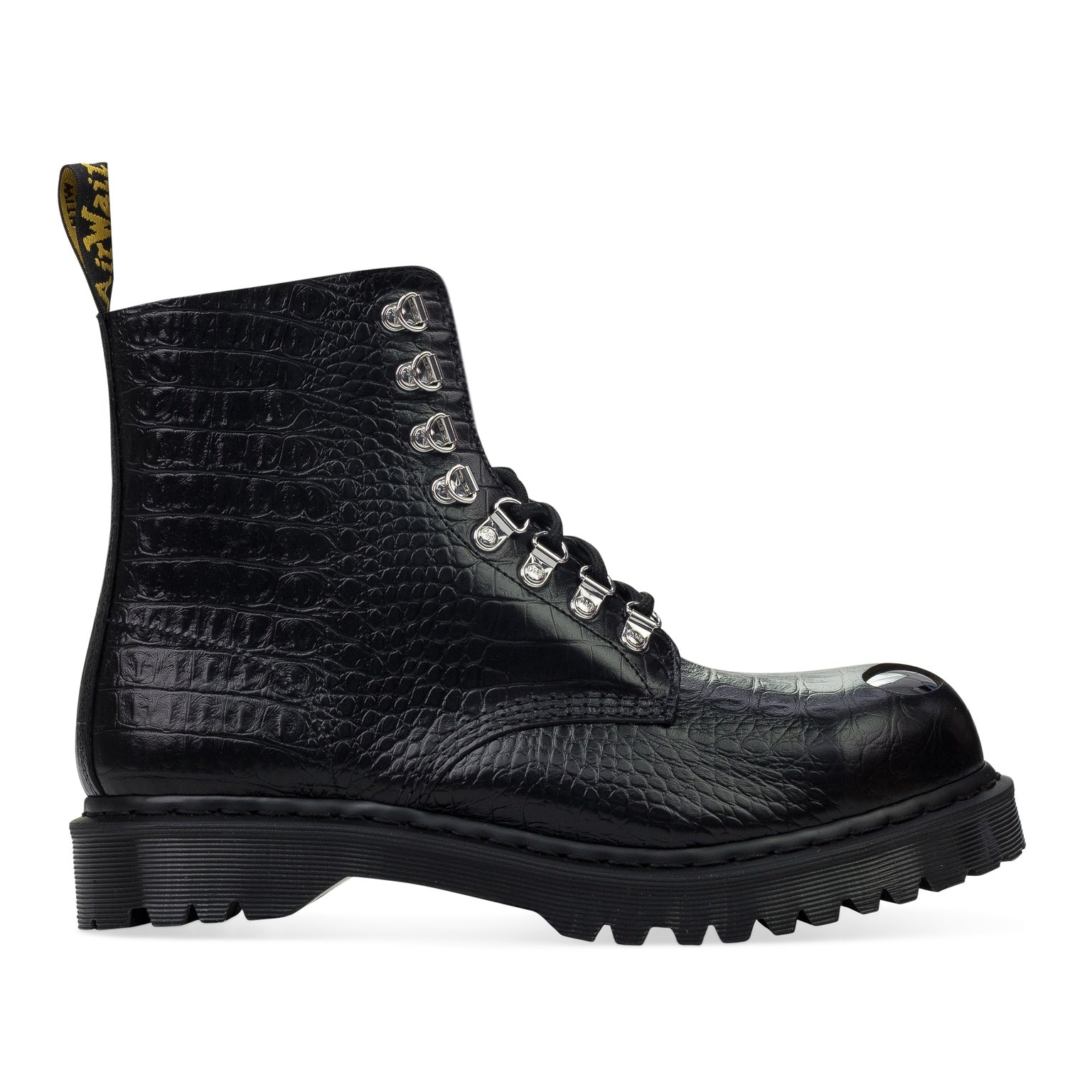 Dr. Martens Analine Croc Emboss 1460 Pascal Black