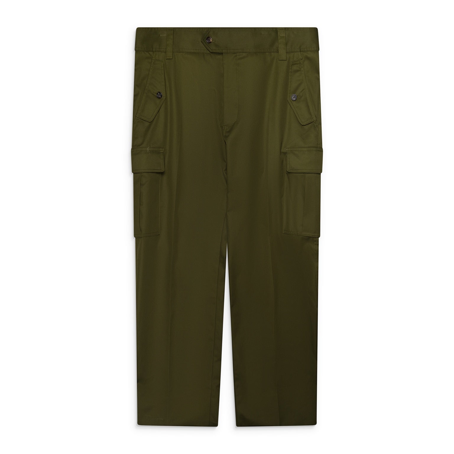 McQueen Straight Leg Cargo Pants Khaki Green