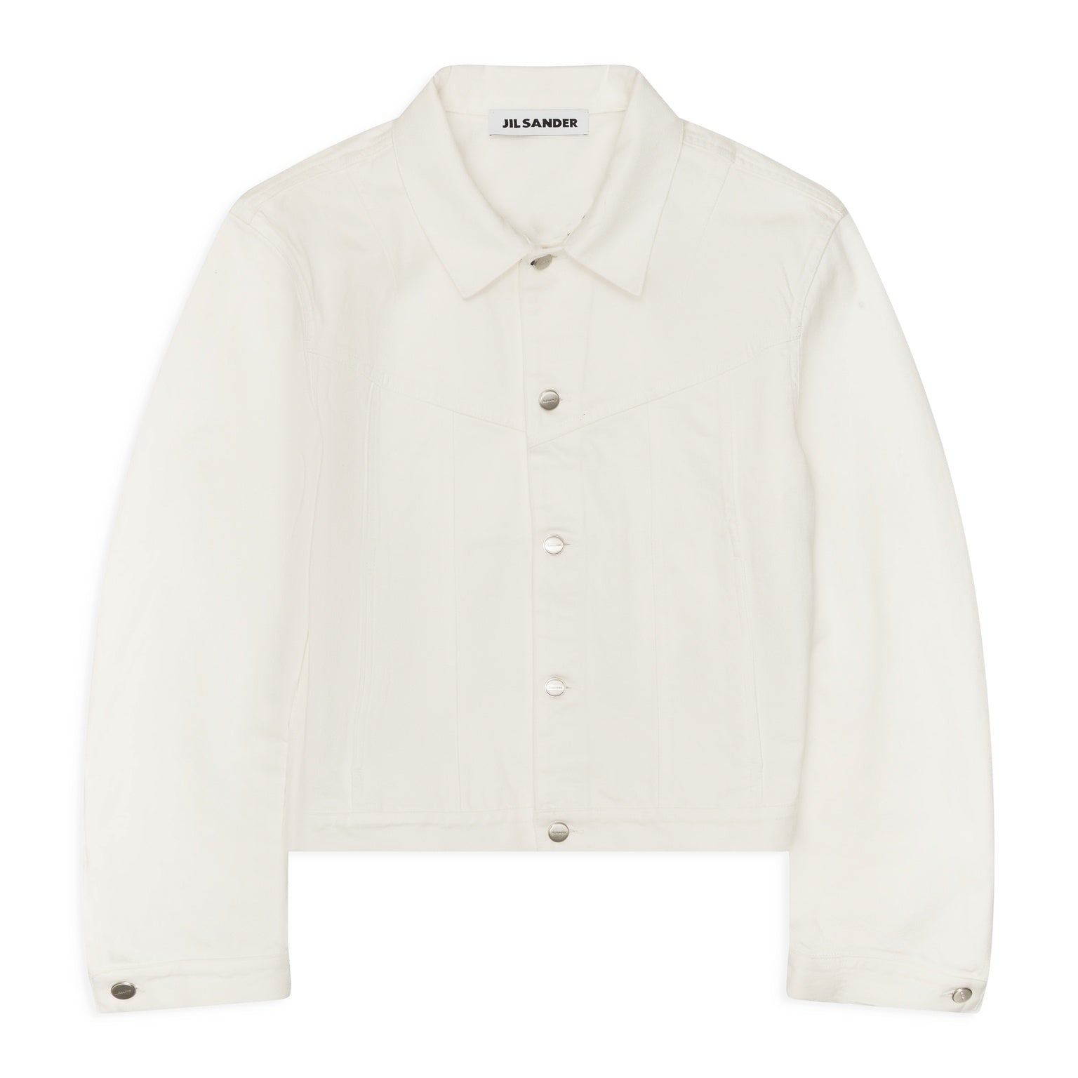 Jil Sander Regular Fit Denim Jacket White