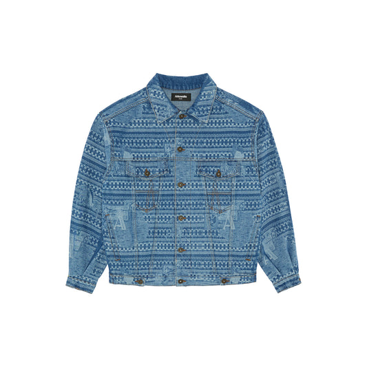 AHLUWALIA KAMPALA DENIM JACKET LIGHT INDIGO