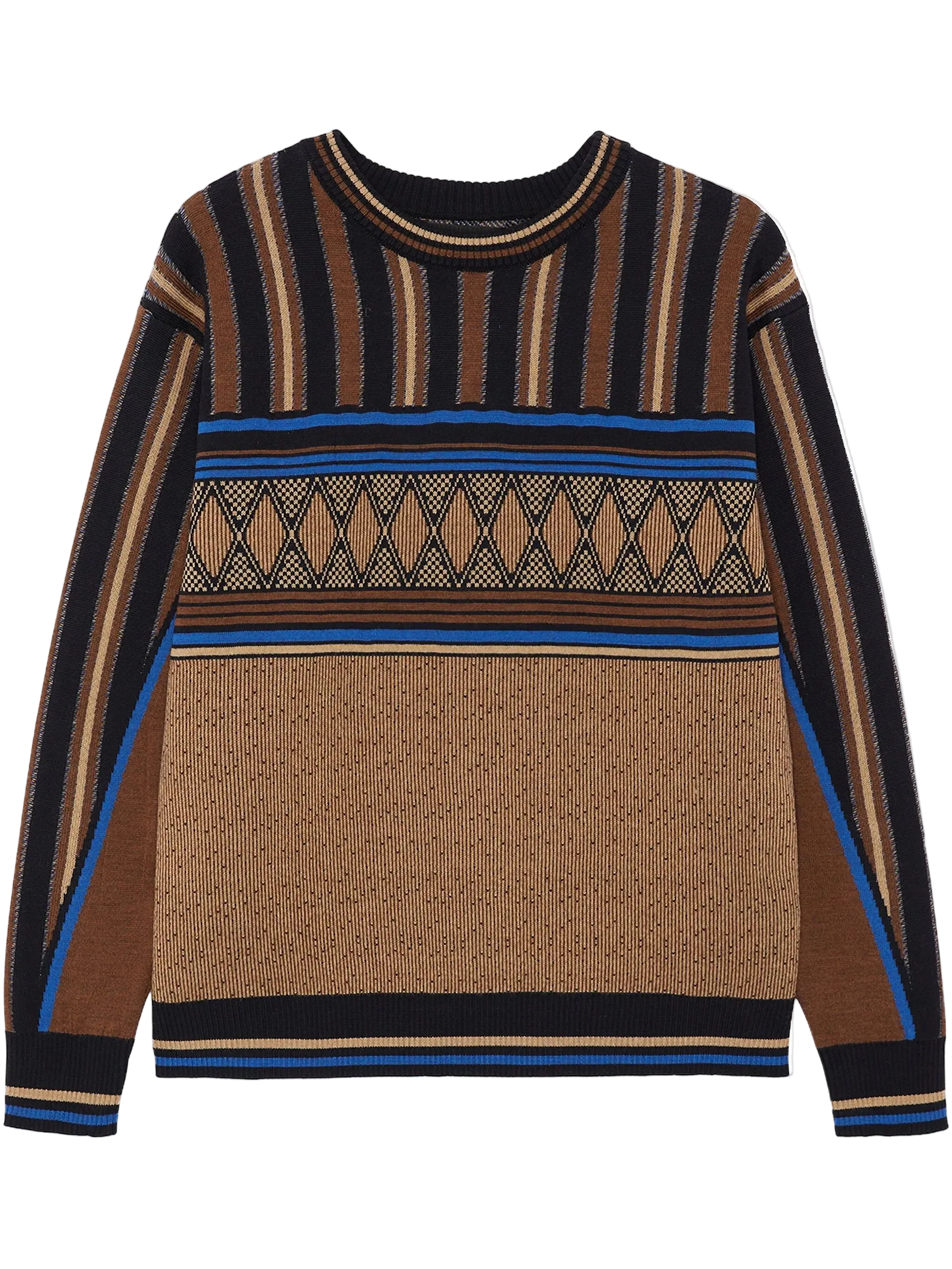 Ahluwalia Kuti Knitted Crew Brown